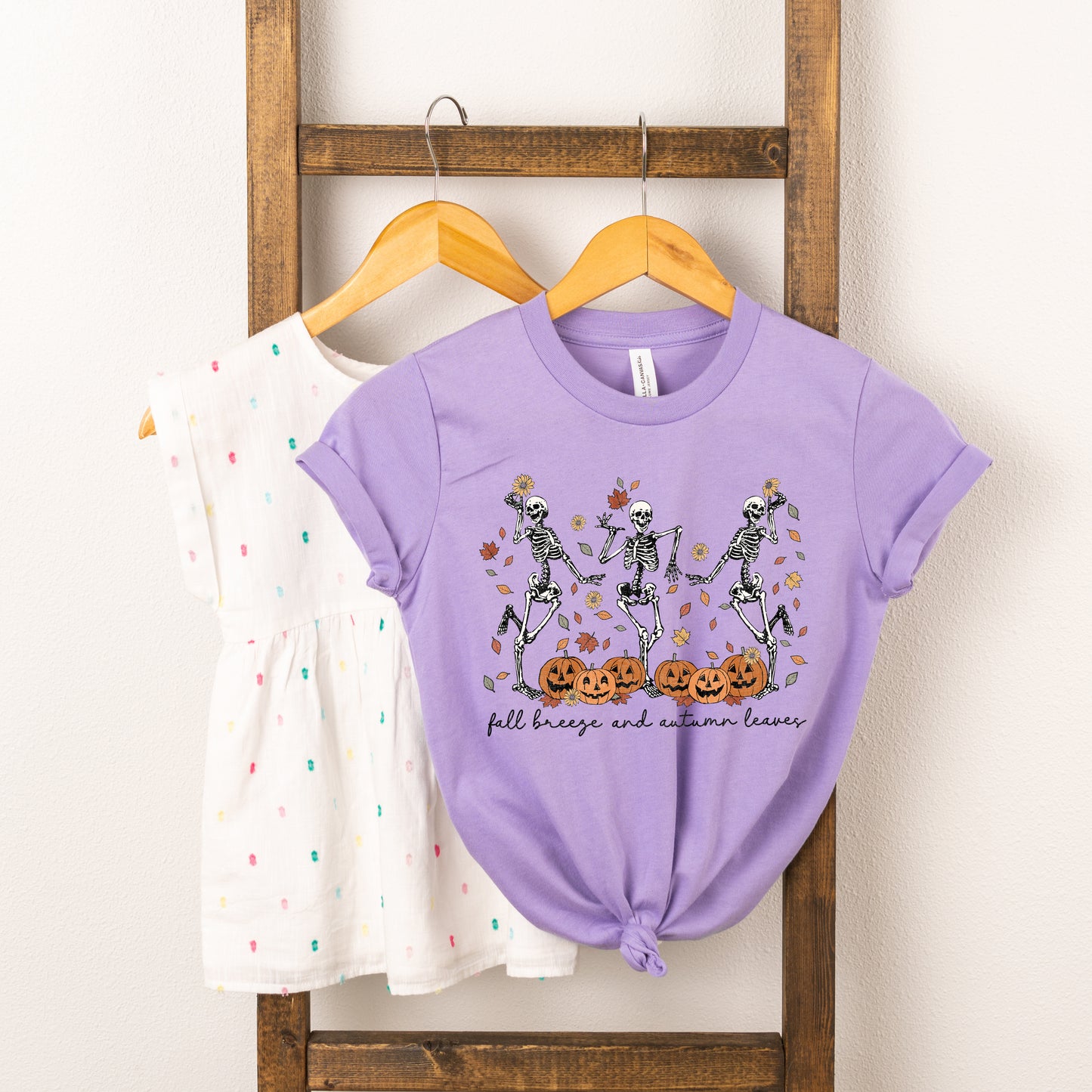 Fall Breeze Skeletons | Youth Graphic Short Sleeve Tee