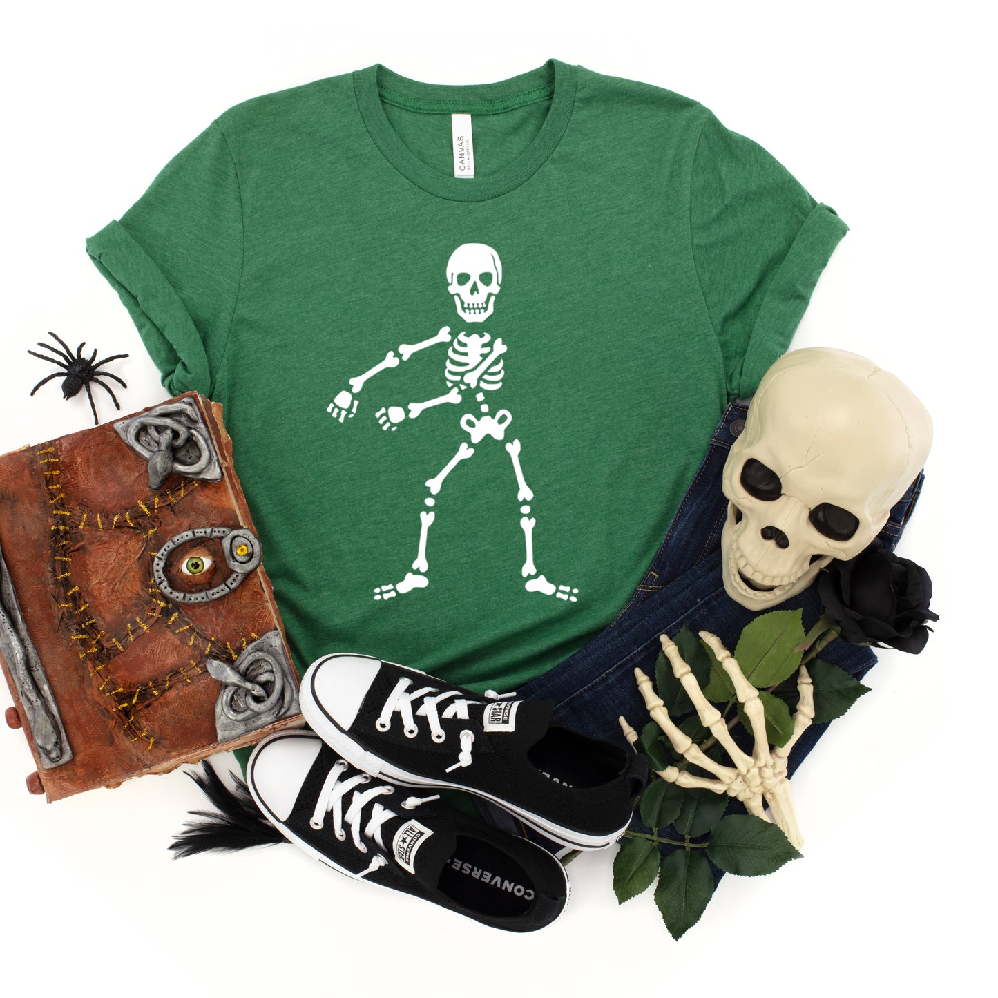 Flossing Skeleton | Youth Short Sleeve Crew Neck