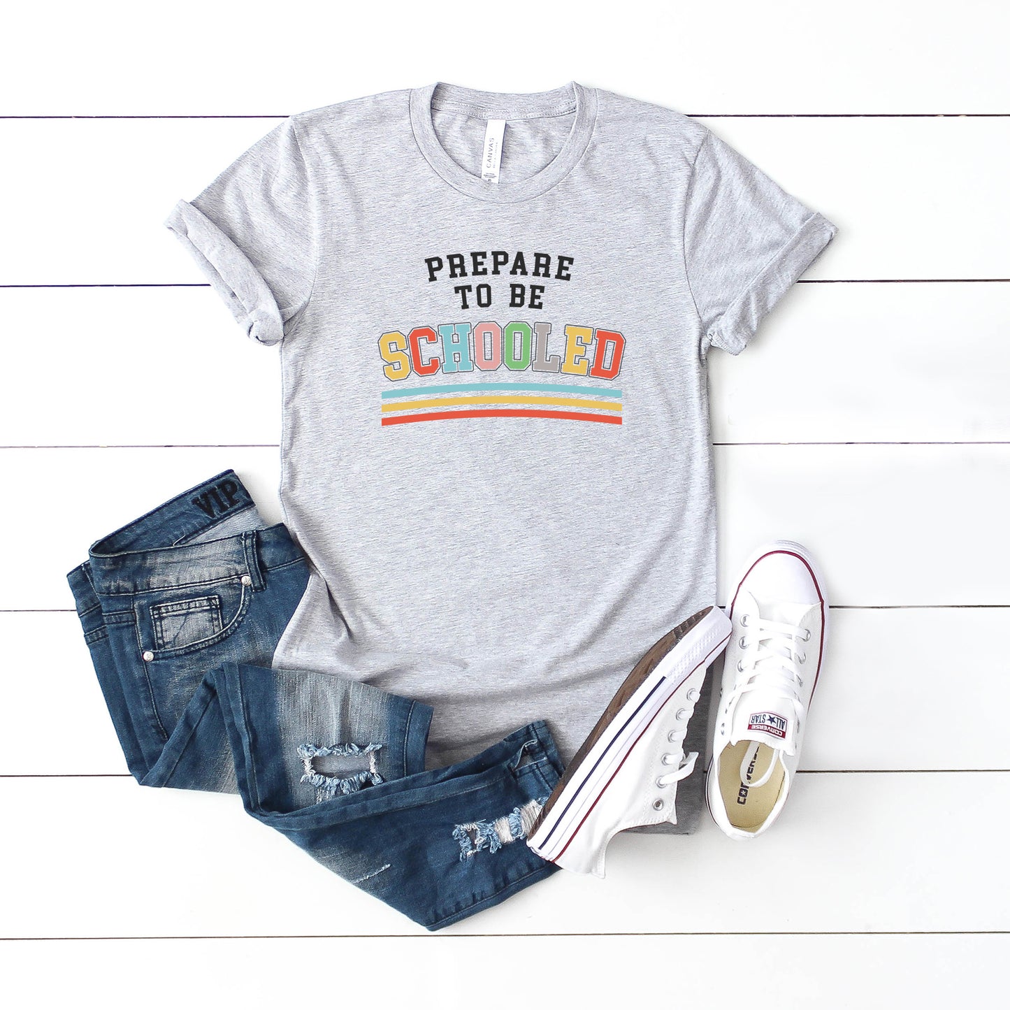 Prepare To Be Schooled | Toddler Short Sleeve Crew Neck