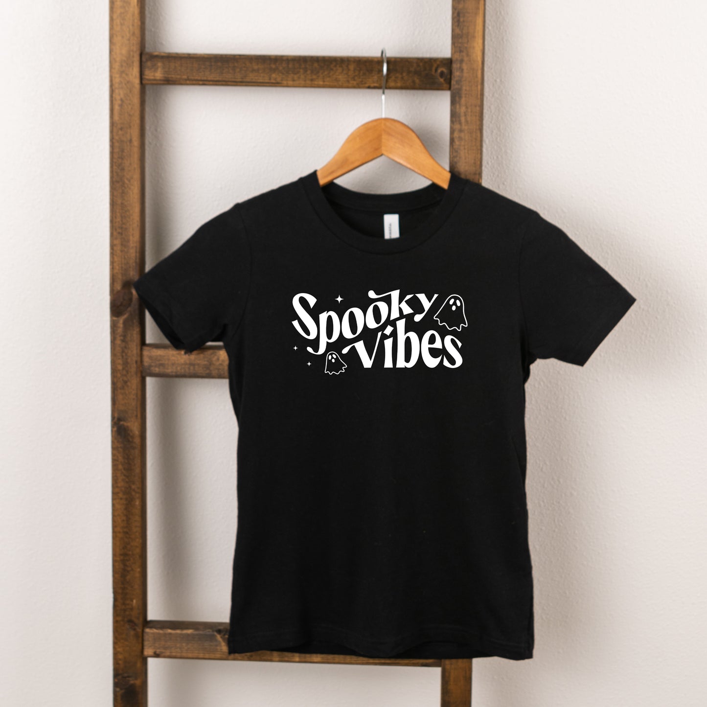 Spooky Vibes Ghost | Toddler Graphic Short Sleeve Tee