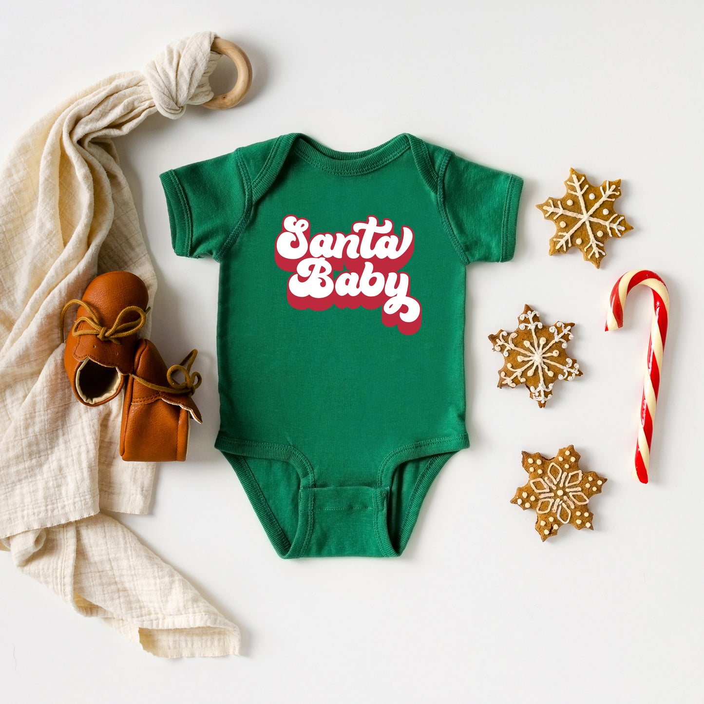 Santa Baby | Baby Graphic Short Sleeve Onesie