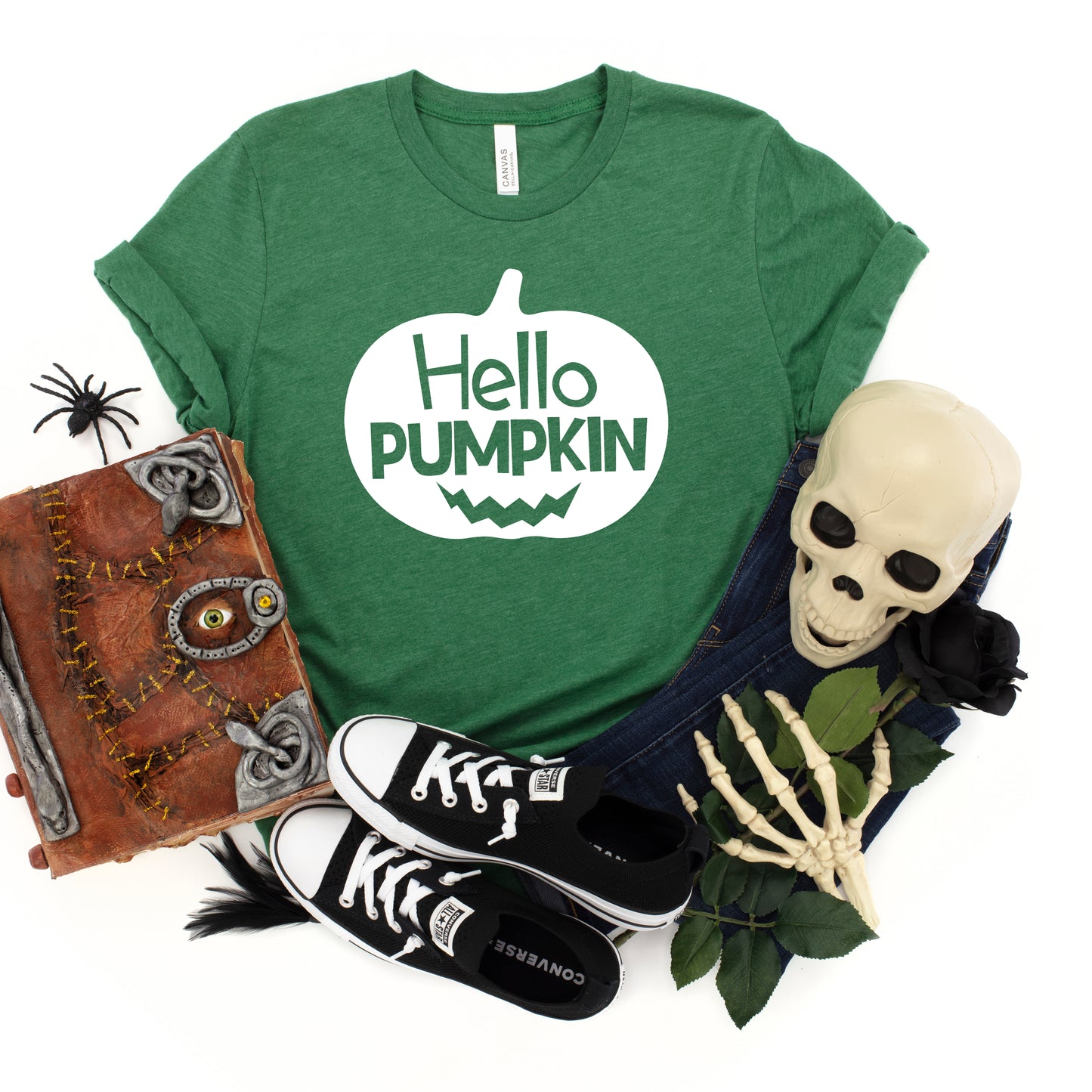 Hello Pumpkin Face | Youth Graphic Short Sleeve Tee