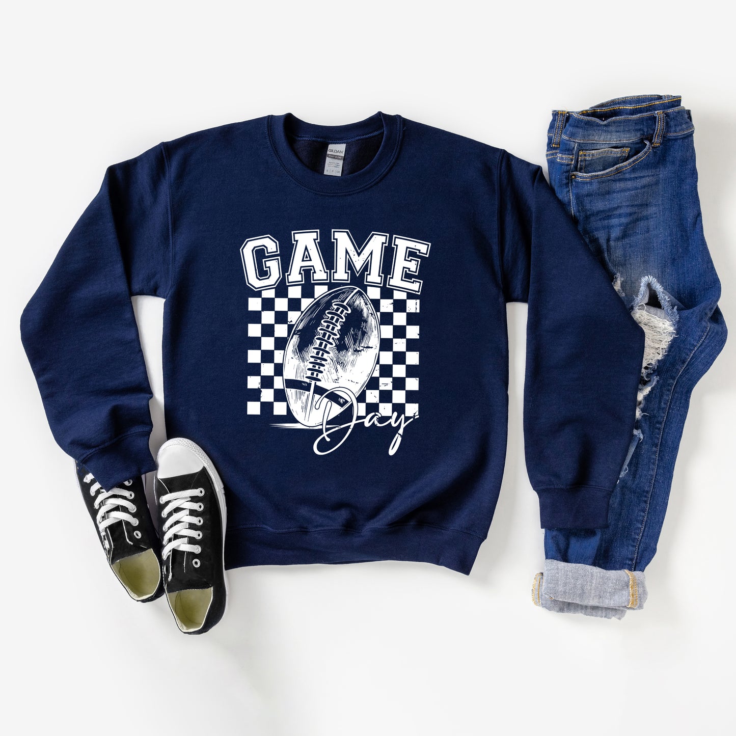 Retro Football Game Day | Youth Graphic Sweatshirt