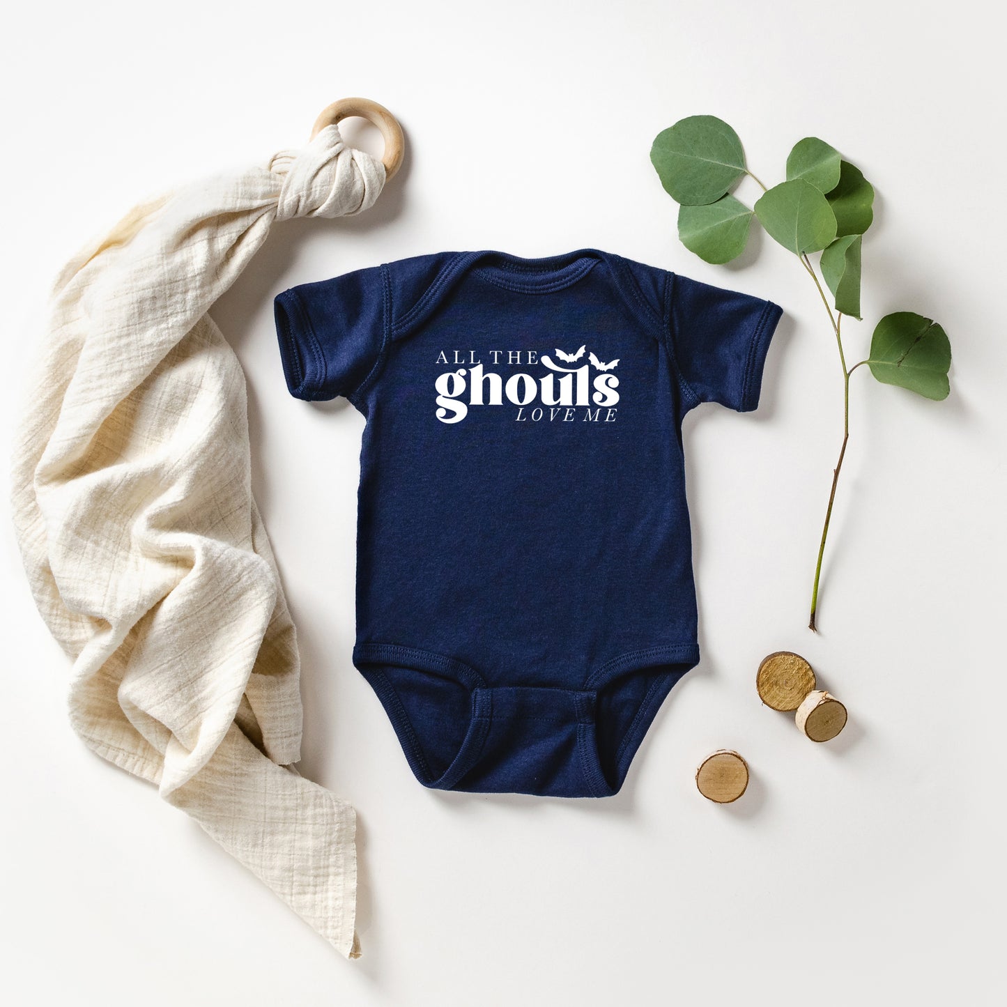 All The Ghouls Love Me | Baby Graphic Short Sleeve Onesie
