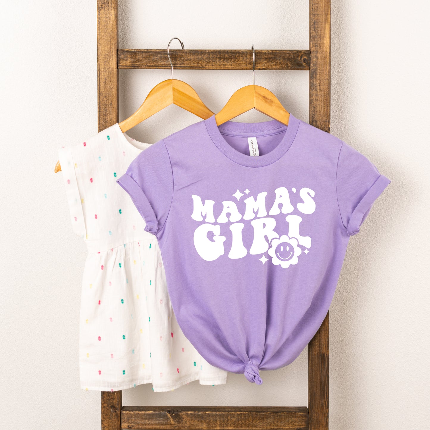 Mama's Girl Flower | Youth Short Sleeve Crew Neck