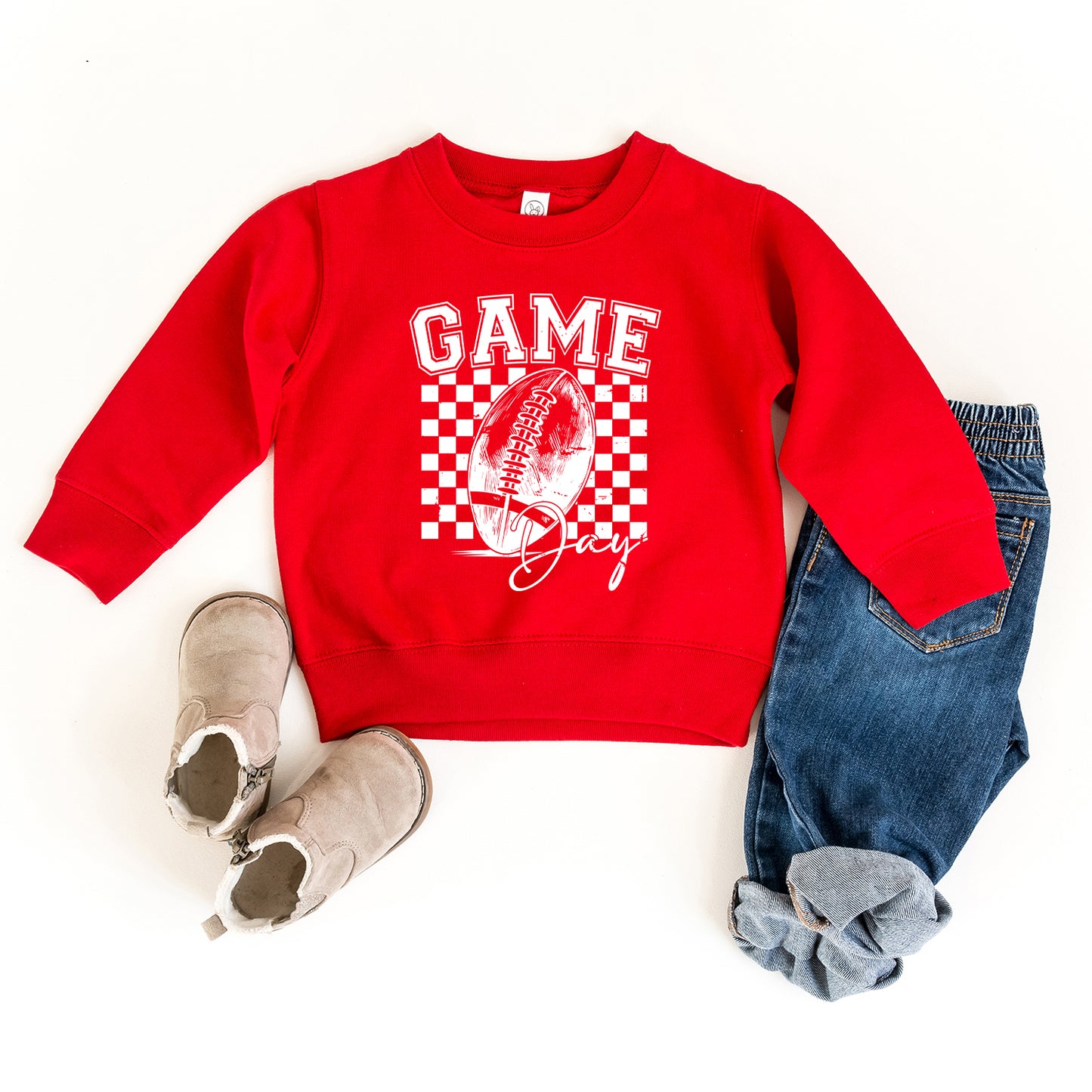 Retro Football Game Day | Toddler Graphic Sweatshirt