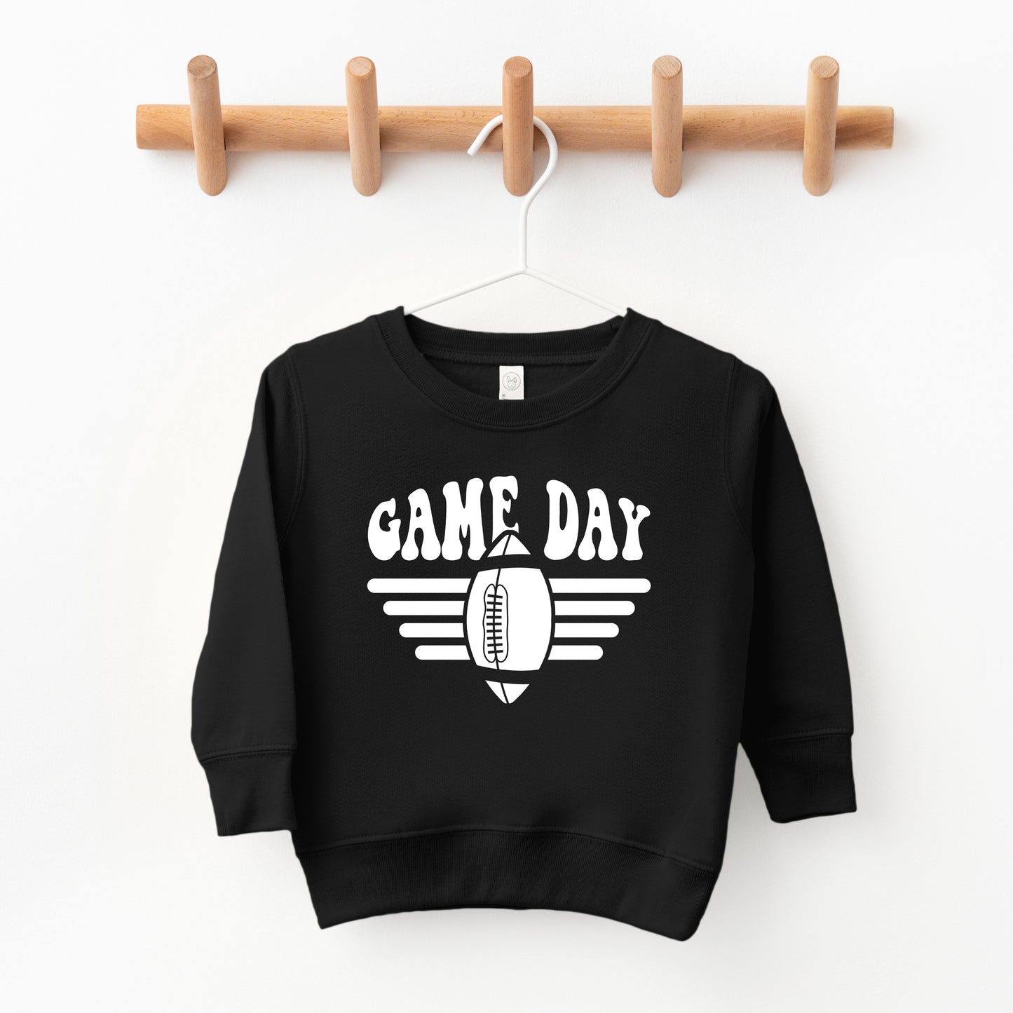 Football Game Day Stripes | Toddler Graphic Sweatshirt