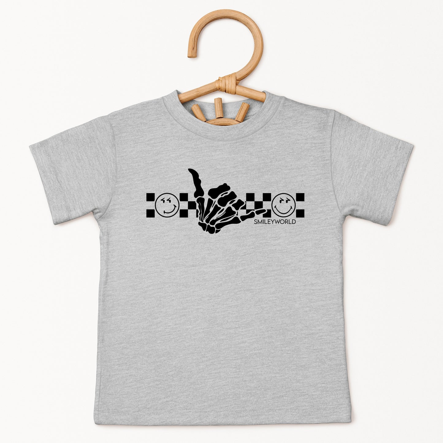SmileyWorld Skeleton Hang Loose - Youth Short Sleeve Graphic T-Shirt and Toddler Short Sleeve Graphic T-Shirt