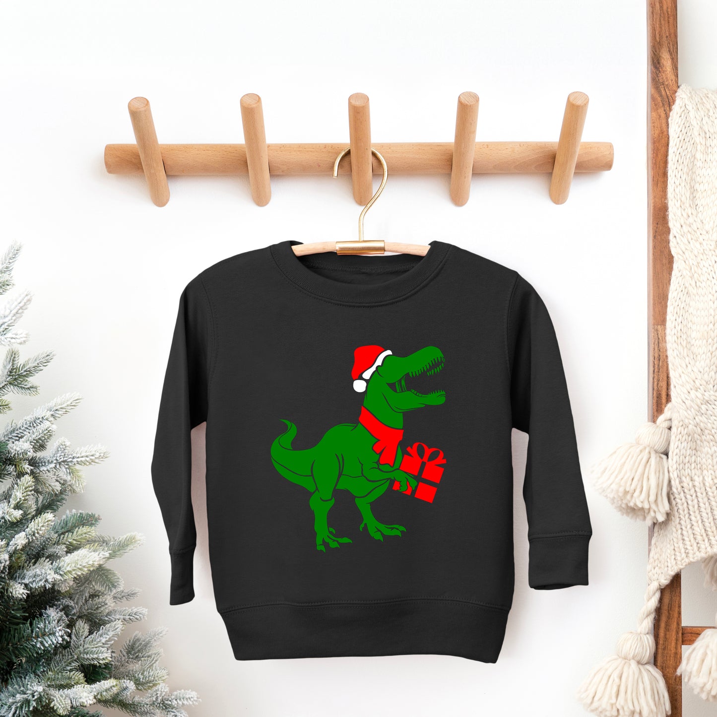 Dino Present | Youth Ultra-Soft Graphic Sweatshirt