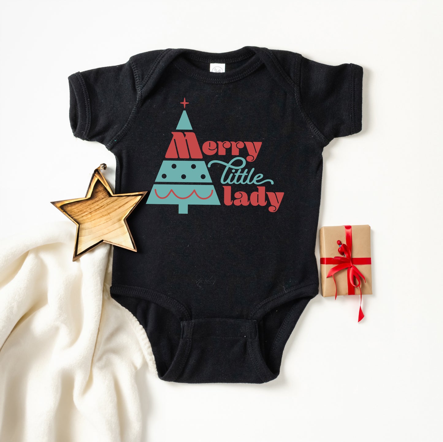 Merry Little Lady | Baby Graphic Short Sleeve Onesie