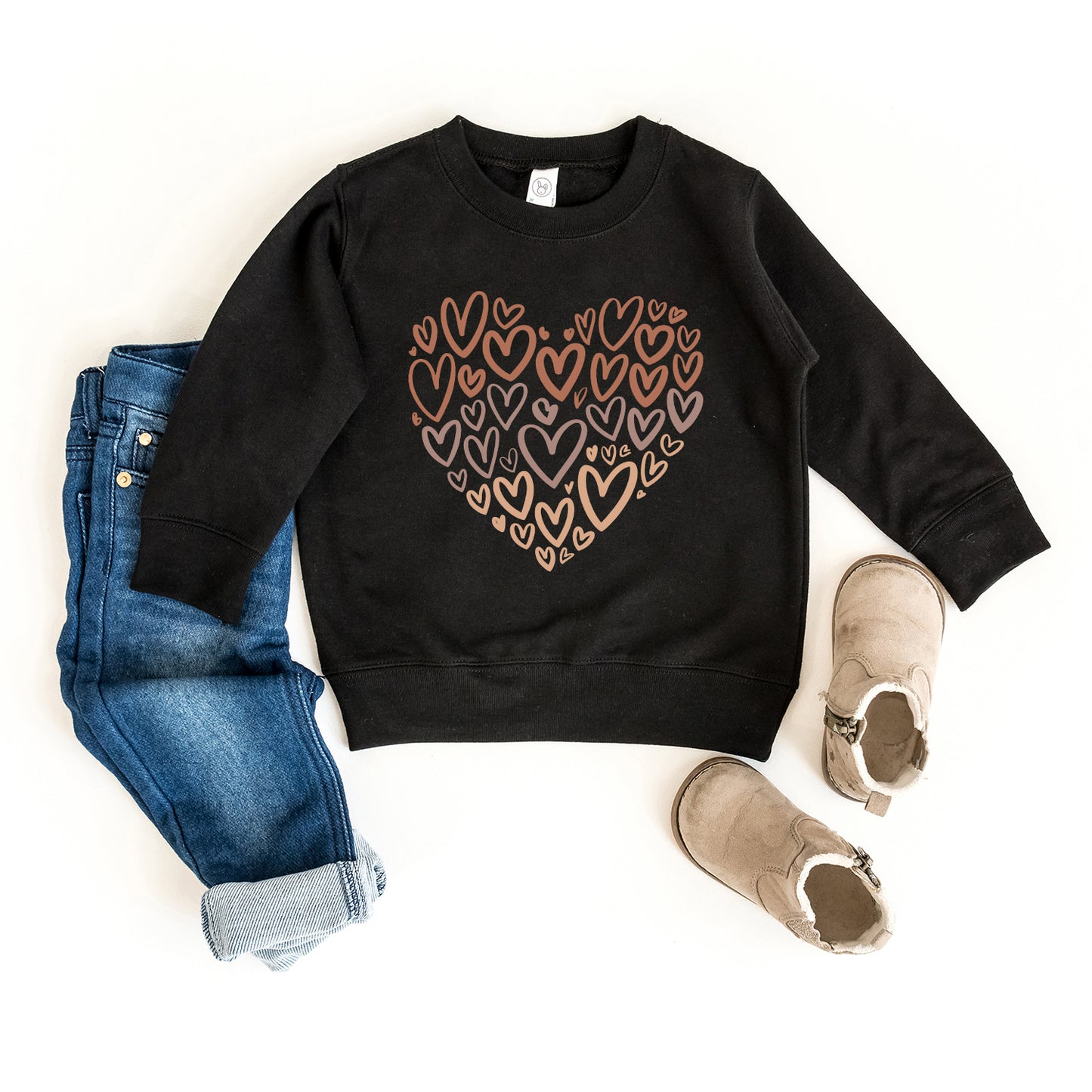 Black History Hearts | Youth Ultra-Soft Graphic Sweatshirt
