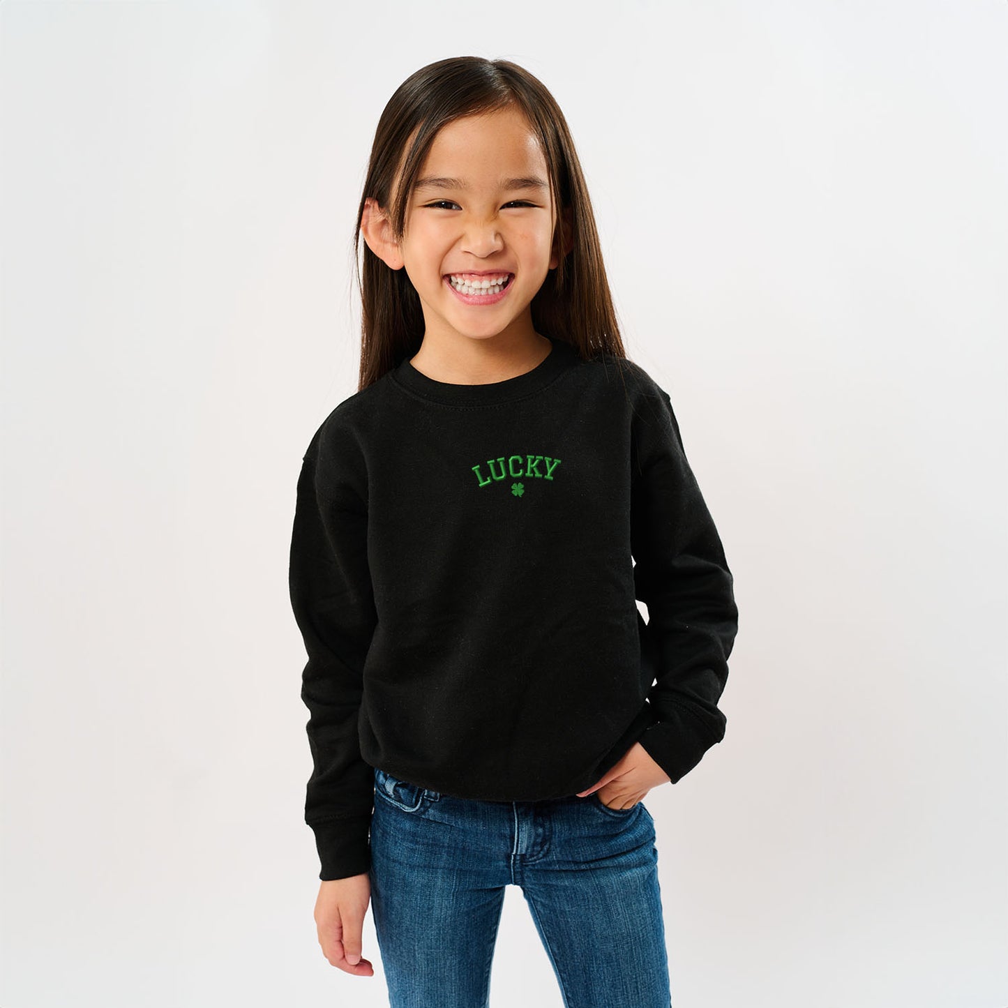Embroidered Lucky Clover | Toddler Graphic Sweatshirt