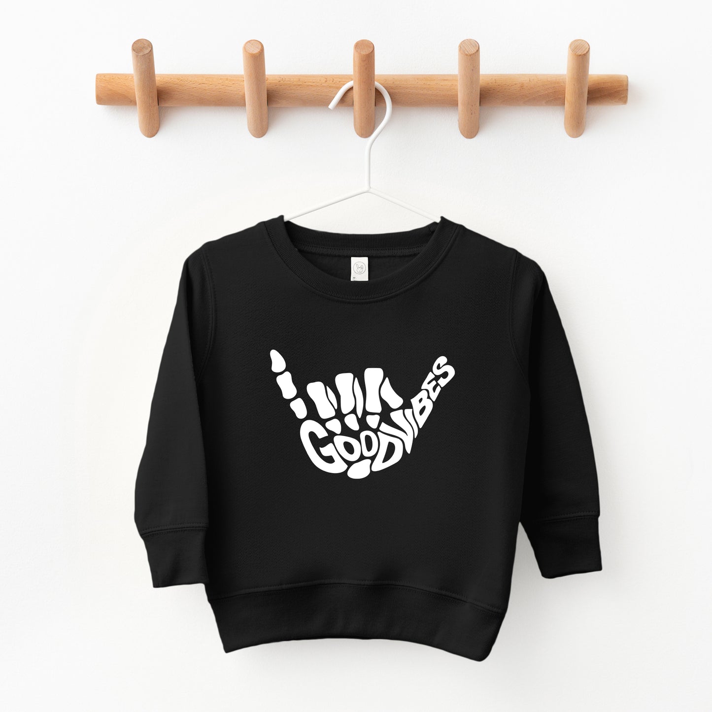 Good Vibes Skeleton | Toddler Graphic Sweatshirt