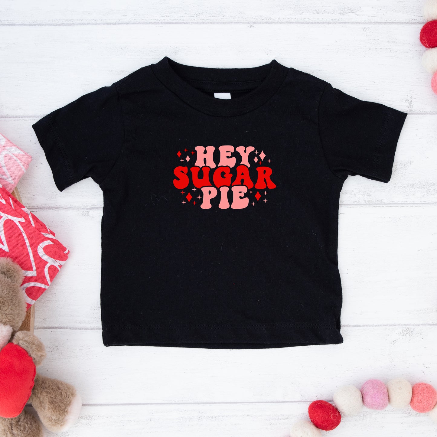 Hey Sugar Pie Stars | Toddler Graphic Short Sleeve Tee