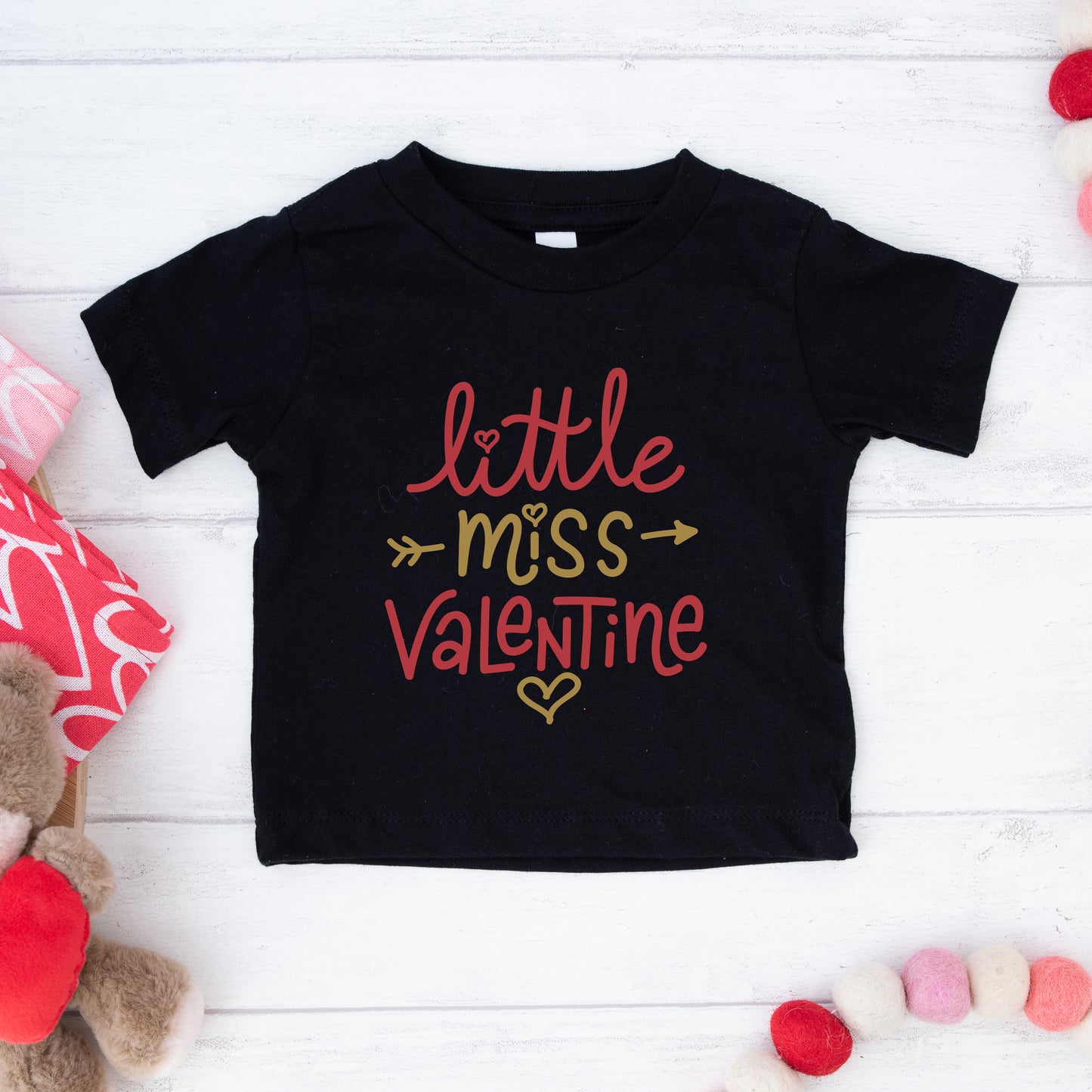 Little Miss Valentine | Toddler Graphic Short Sleeve Tee
