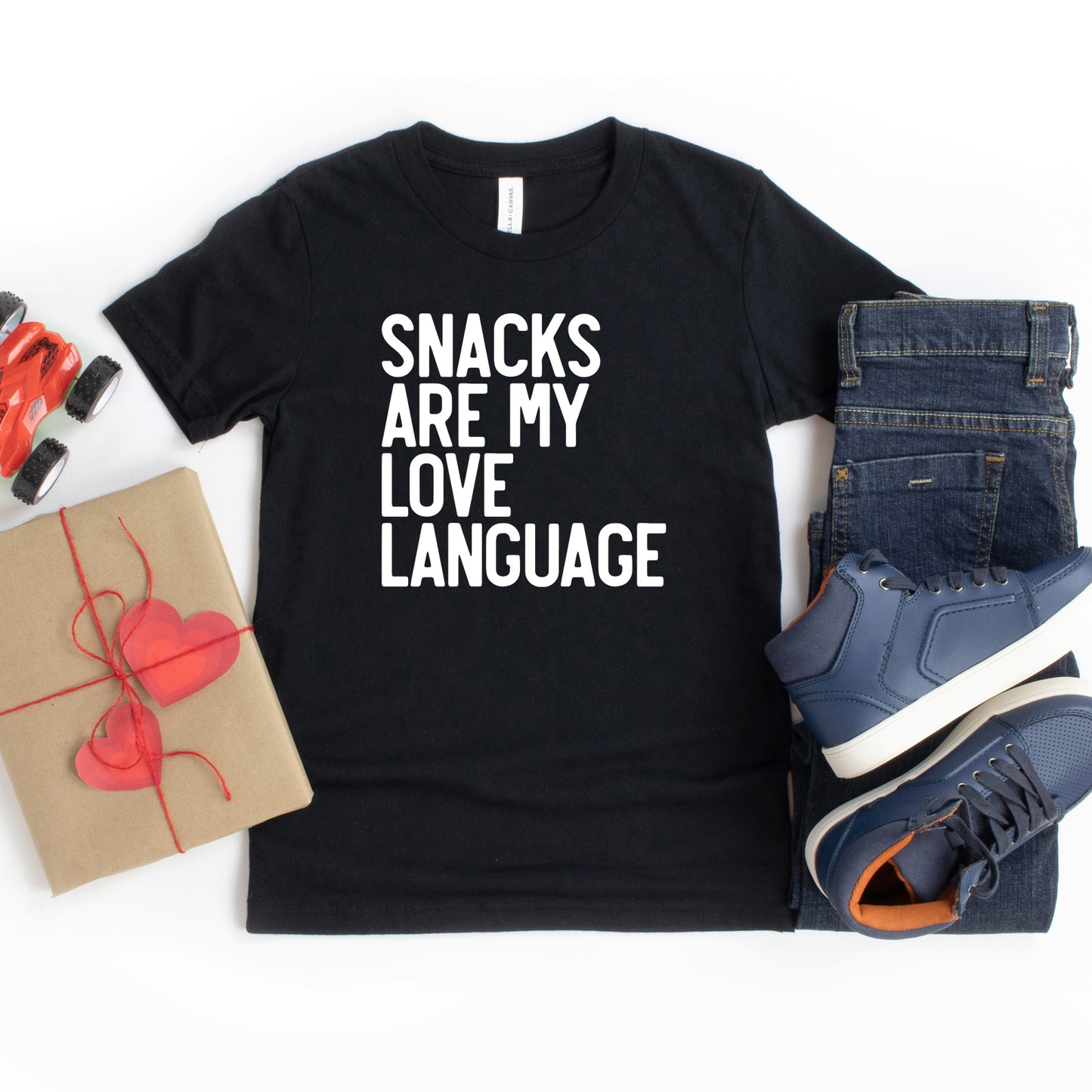 Snacks Are My Love Language | Toddler Graphic Short Sleeve Tee