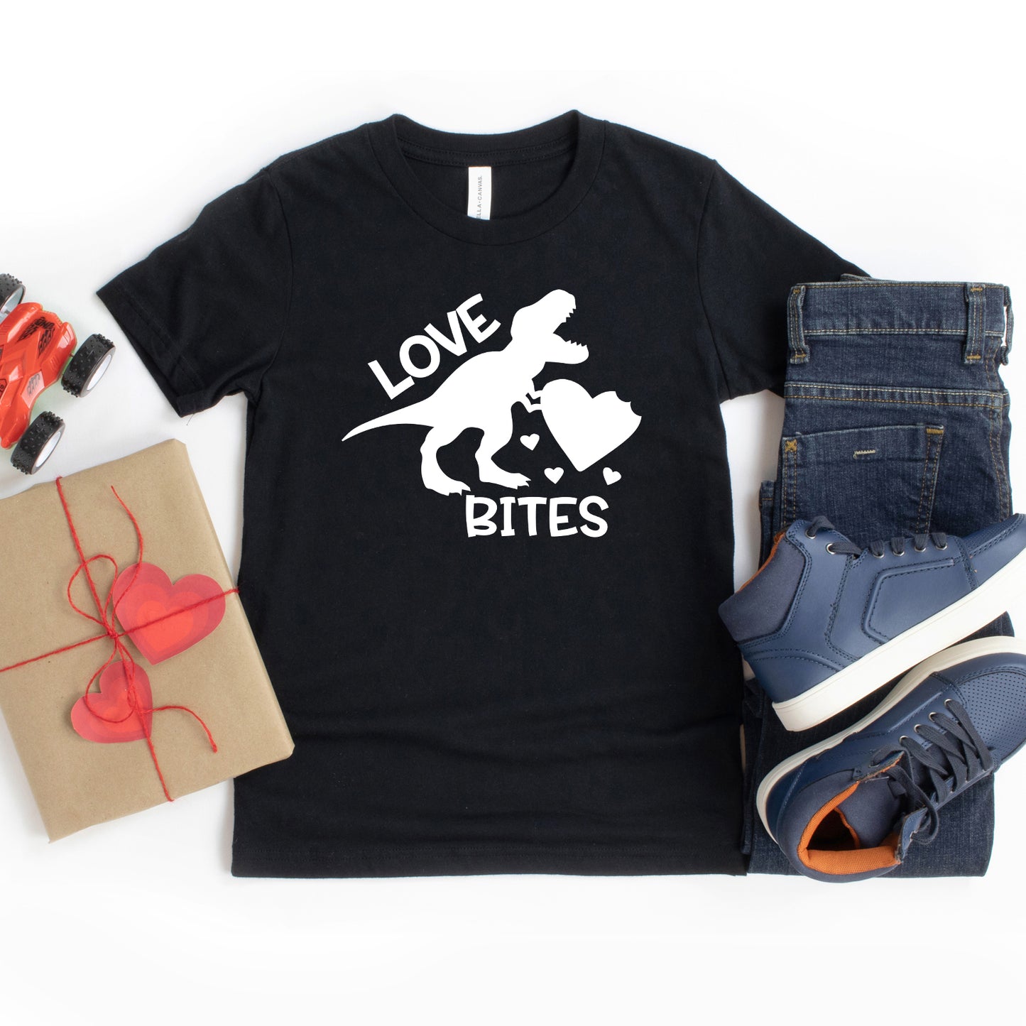Love Bites Dinosaur | Toddler Graphic Short Sleeve Tee