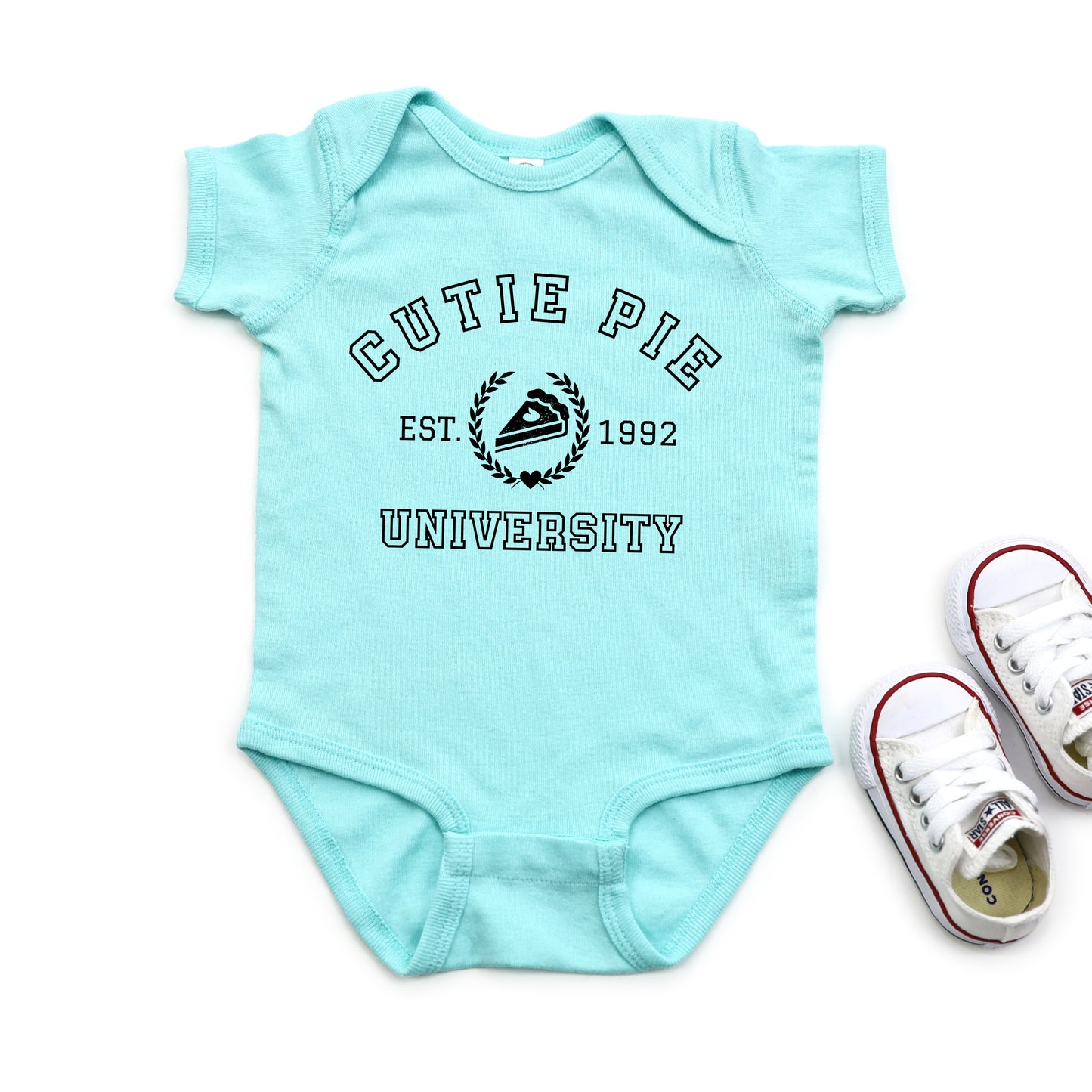 Cutie Pie University | Baby Graphic Short Sleeve Onesie