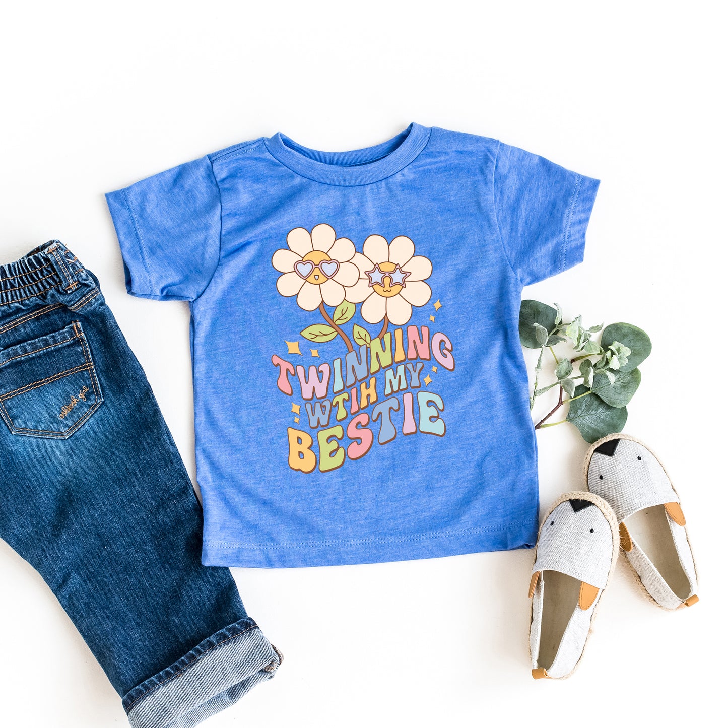 Twinning With Bestie | Toddler Graphic Short Sleeve Tee