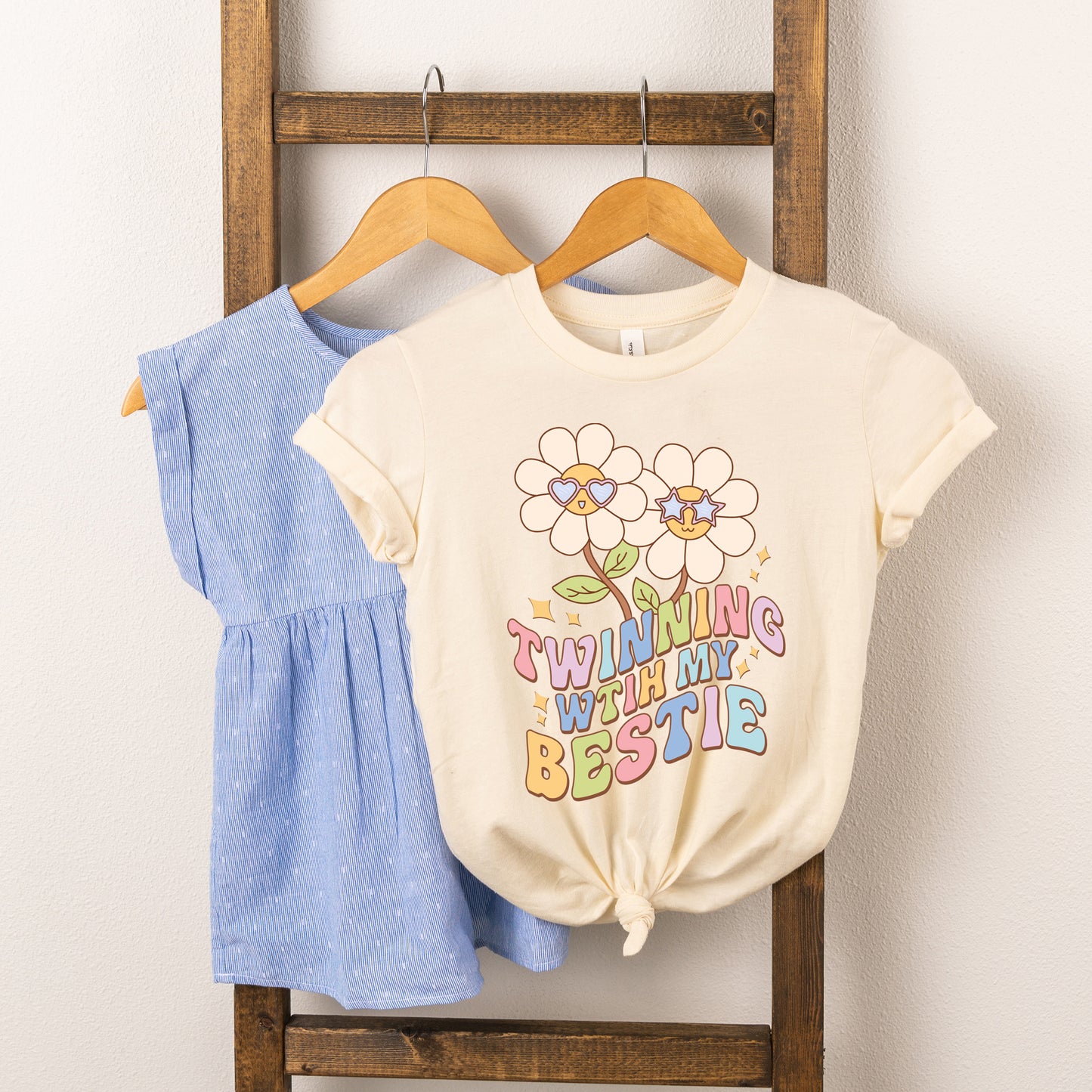Twinning With Bestie | Toddler Graphic Short Sleeve Tee