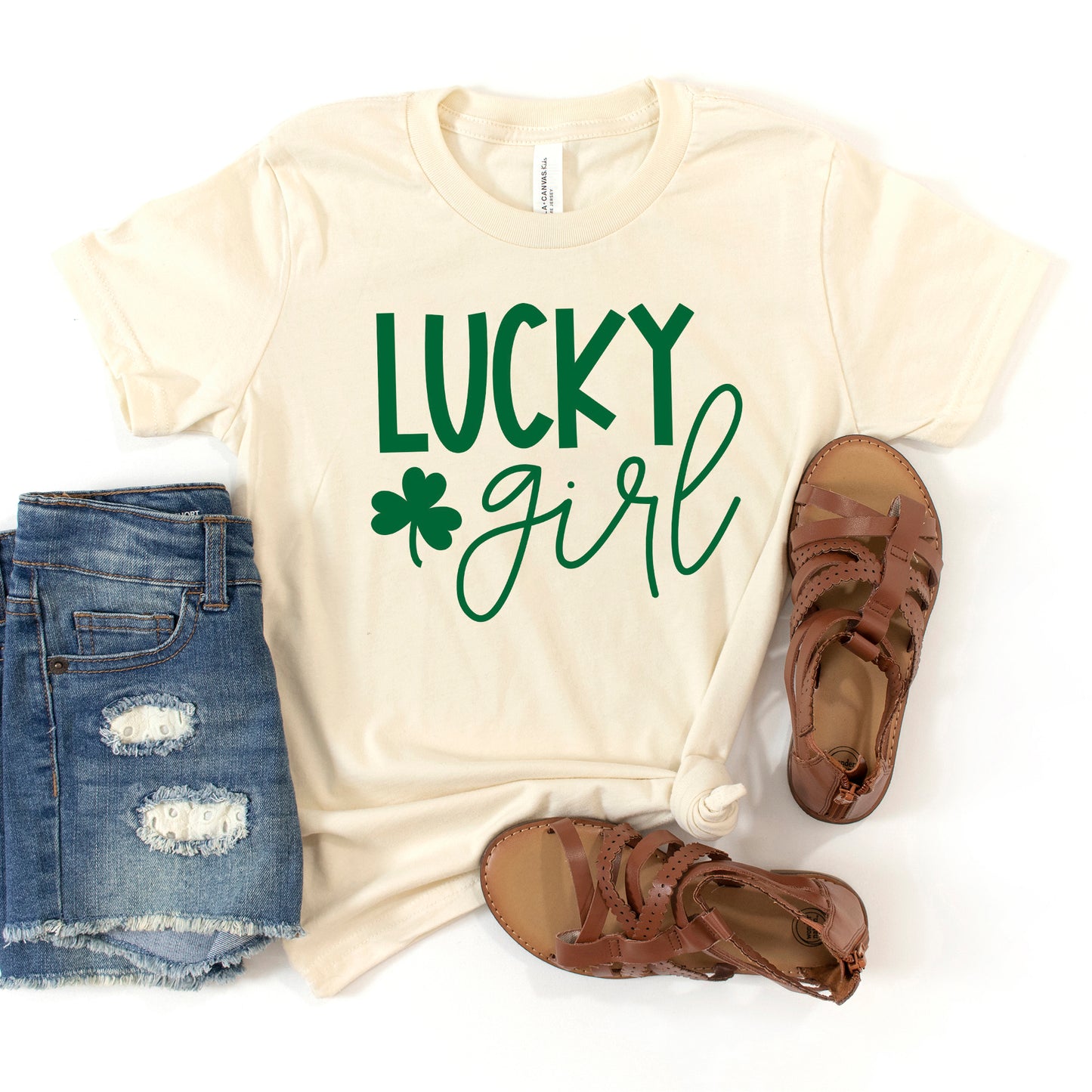 Lucky Girl | Toddler Graphic Short Sleeve Tee