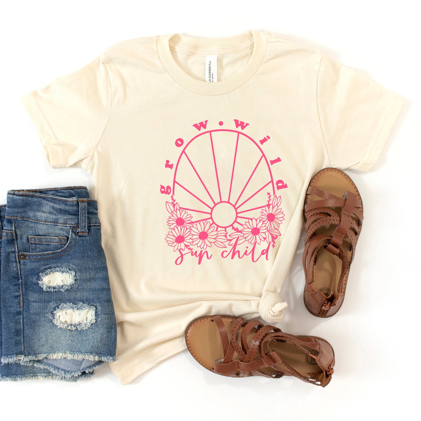 Grow Wild Sun Child | Youth Graphic Short Sleeve Tee