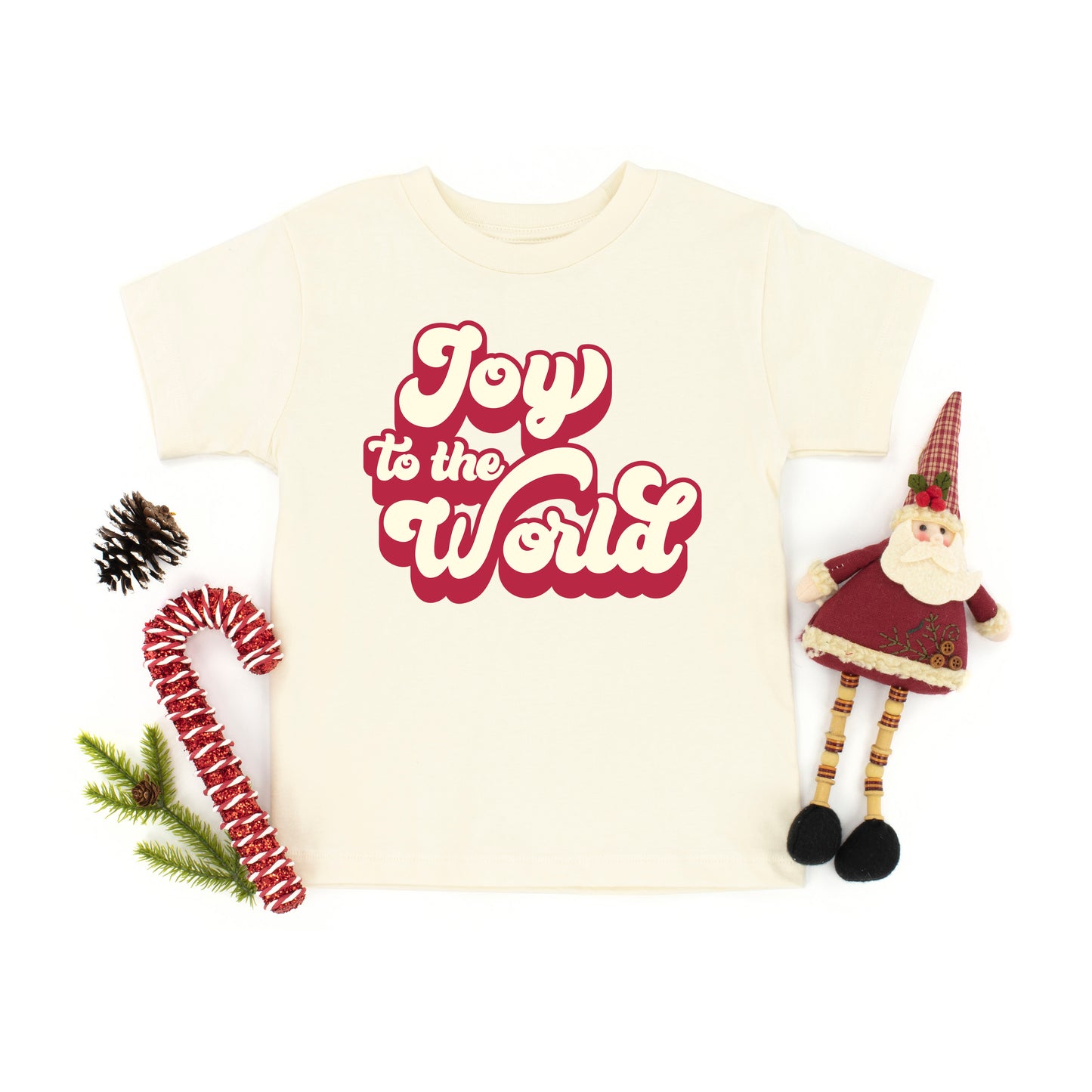 Retro Joy To The World | Youth Graphic Short Sleeve Tee