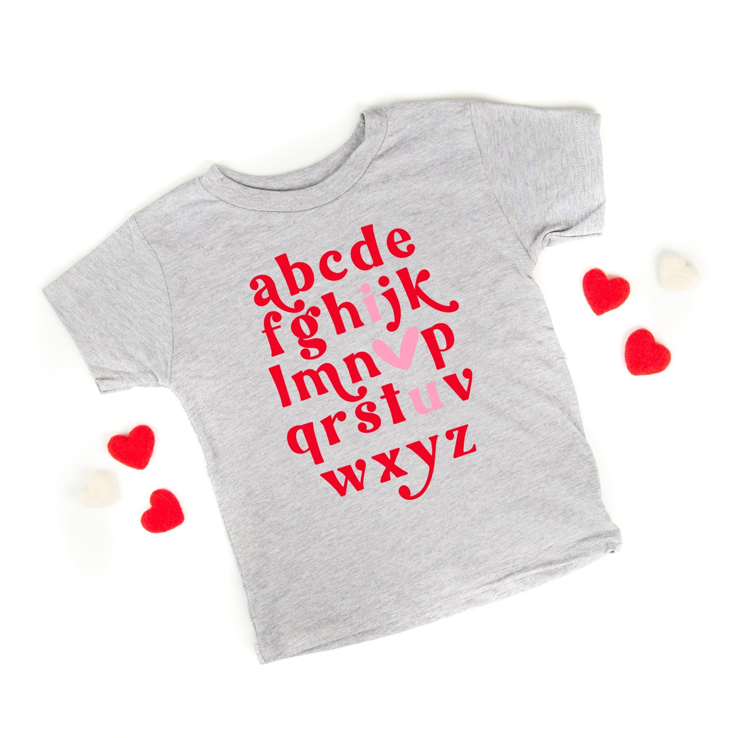 Vday Alphabet | Youth Graphic Short Sleeve Tee