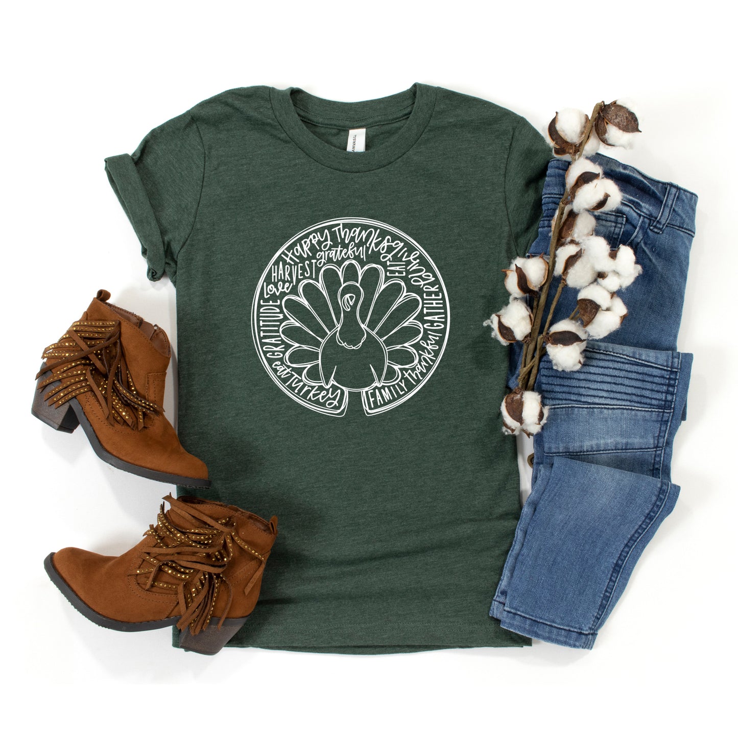 Turkey Circle | Youth Graphic Short Sleeve Tee