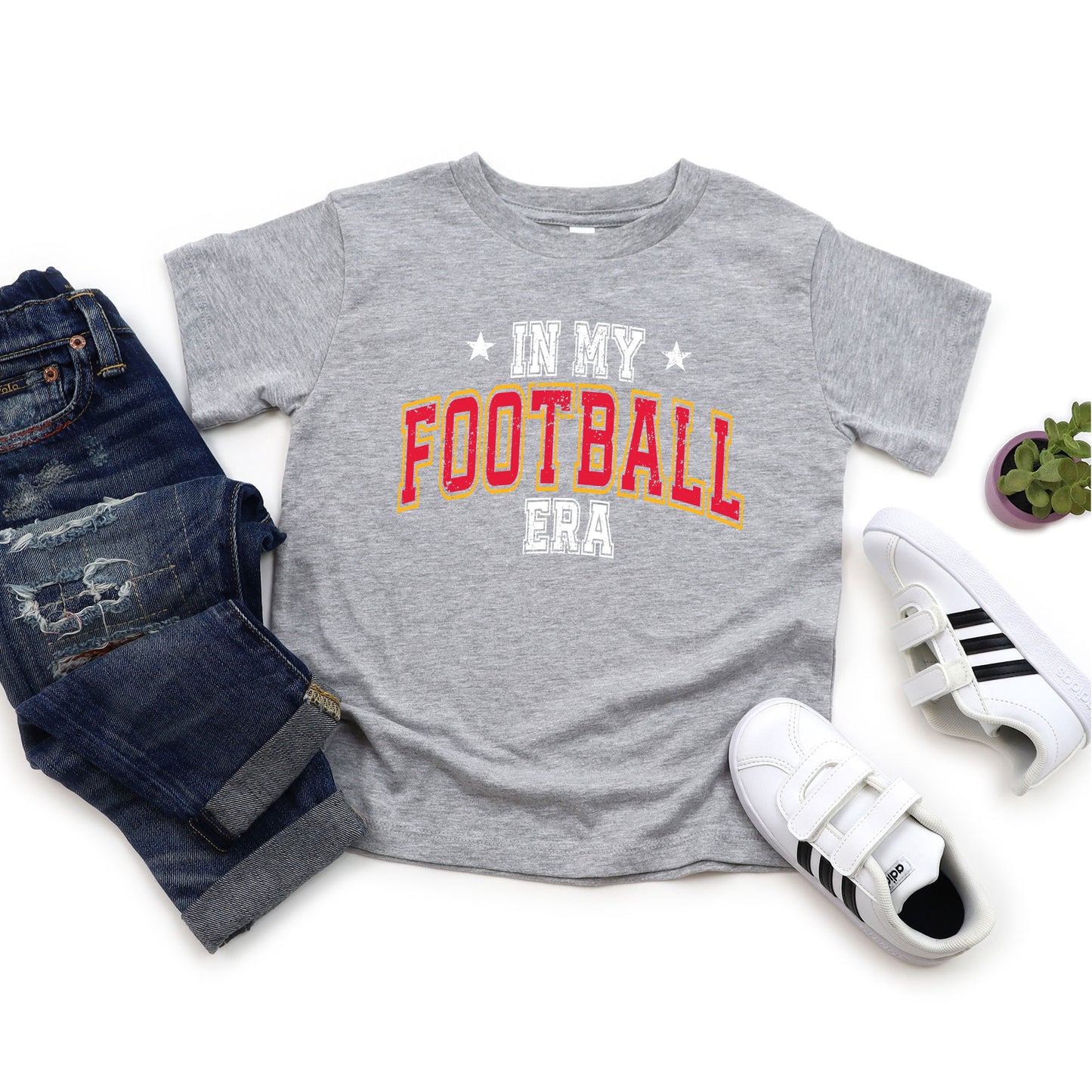In My Football Era - Red | Youth Graphic Short Sleeve Tee