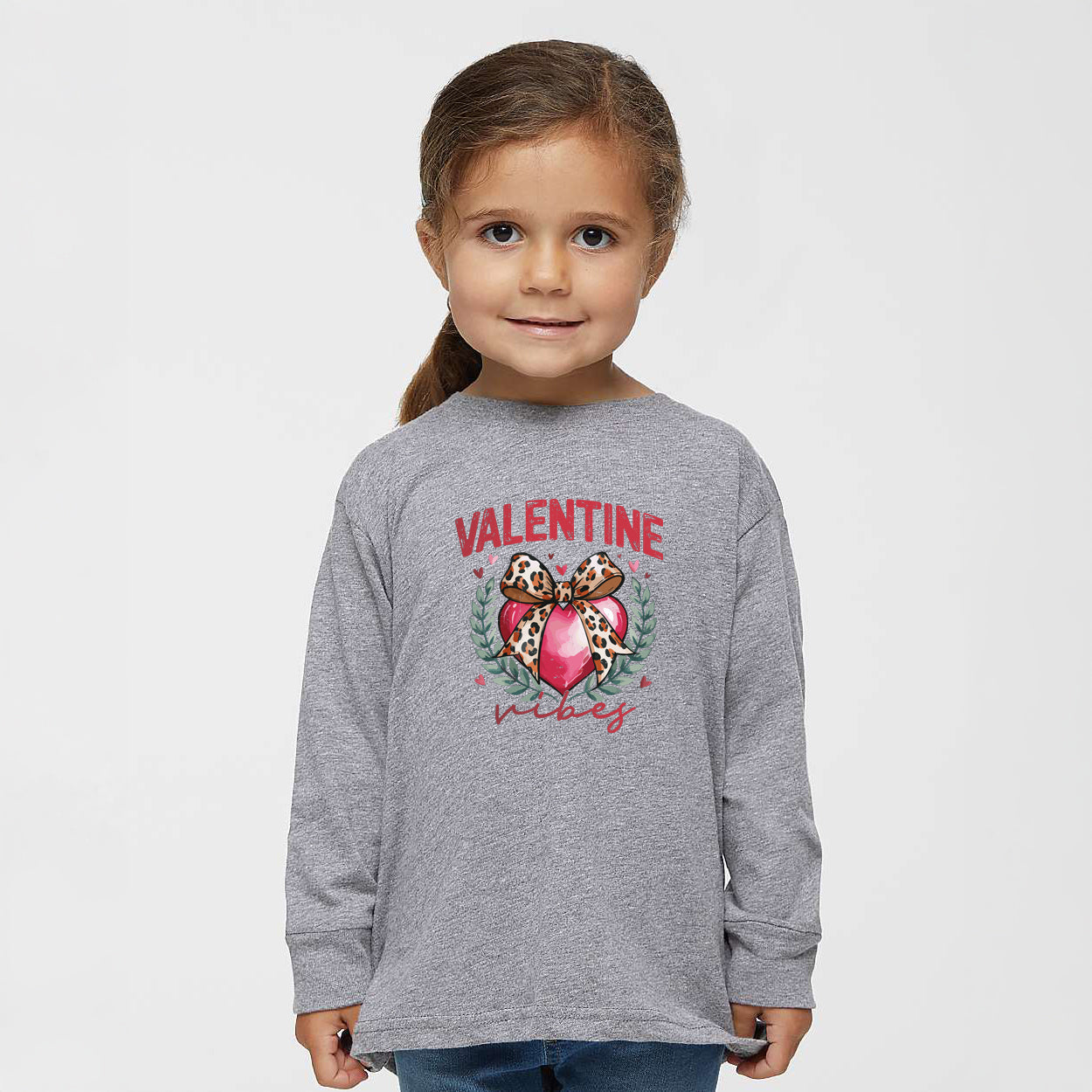 Coquette Valentine Vibes | Toddler Graphic Long Sleeve Tee