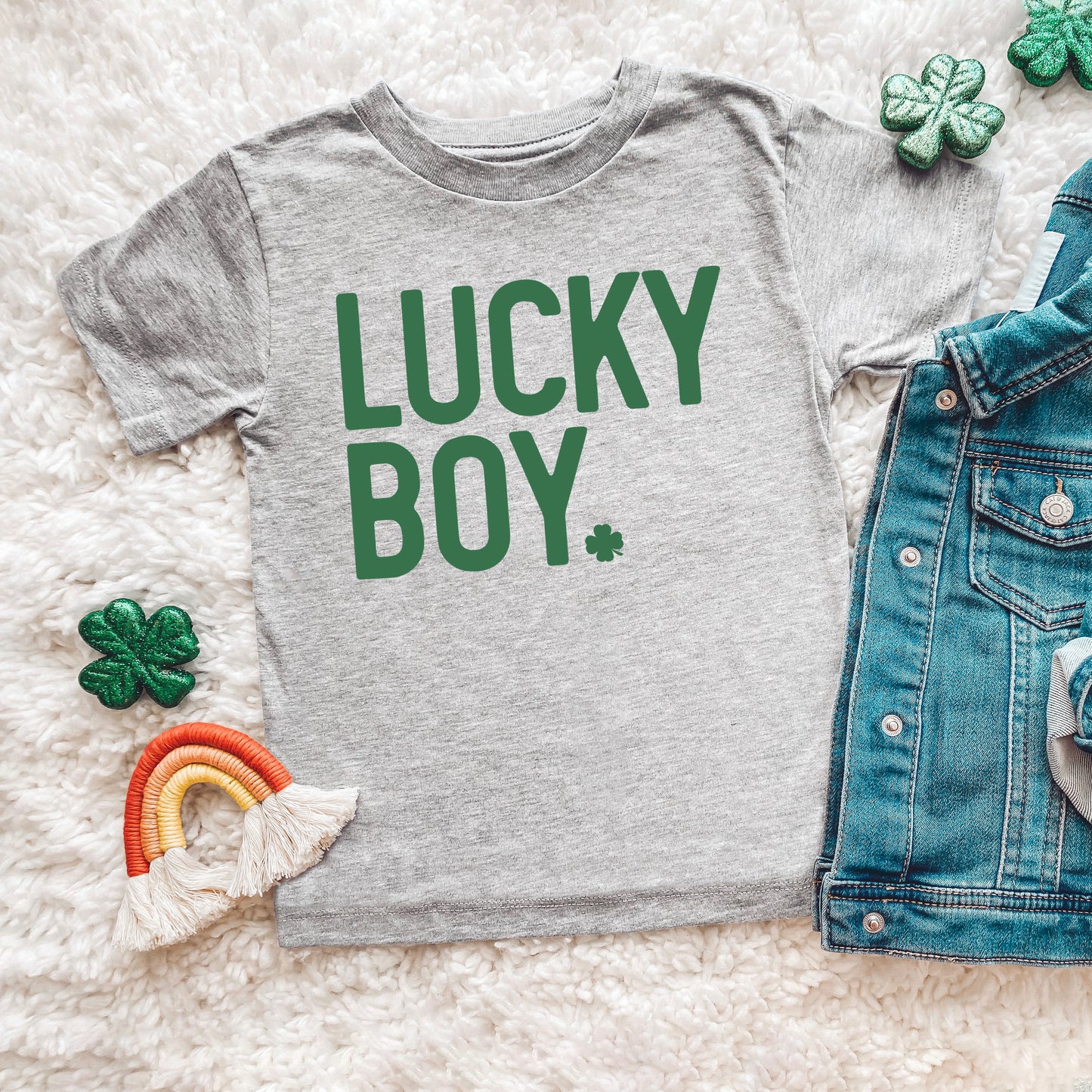 Lucky Boy Bold | Toddler Graphic Short Sleeve Tee