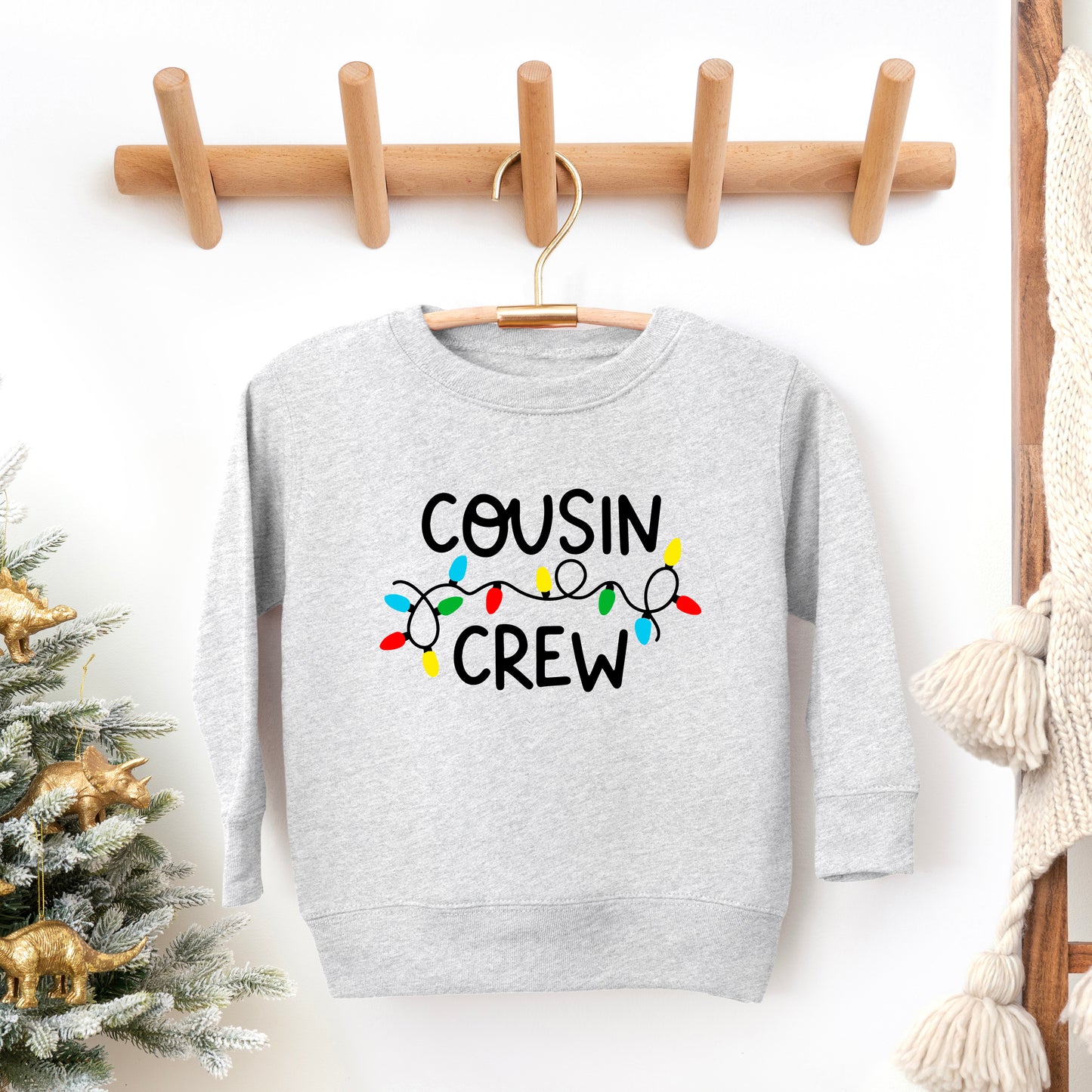 Cousin Crew Lights | Toddler Graphic Sweatshirt