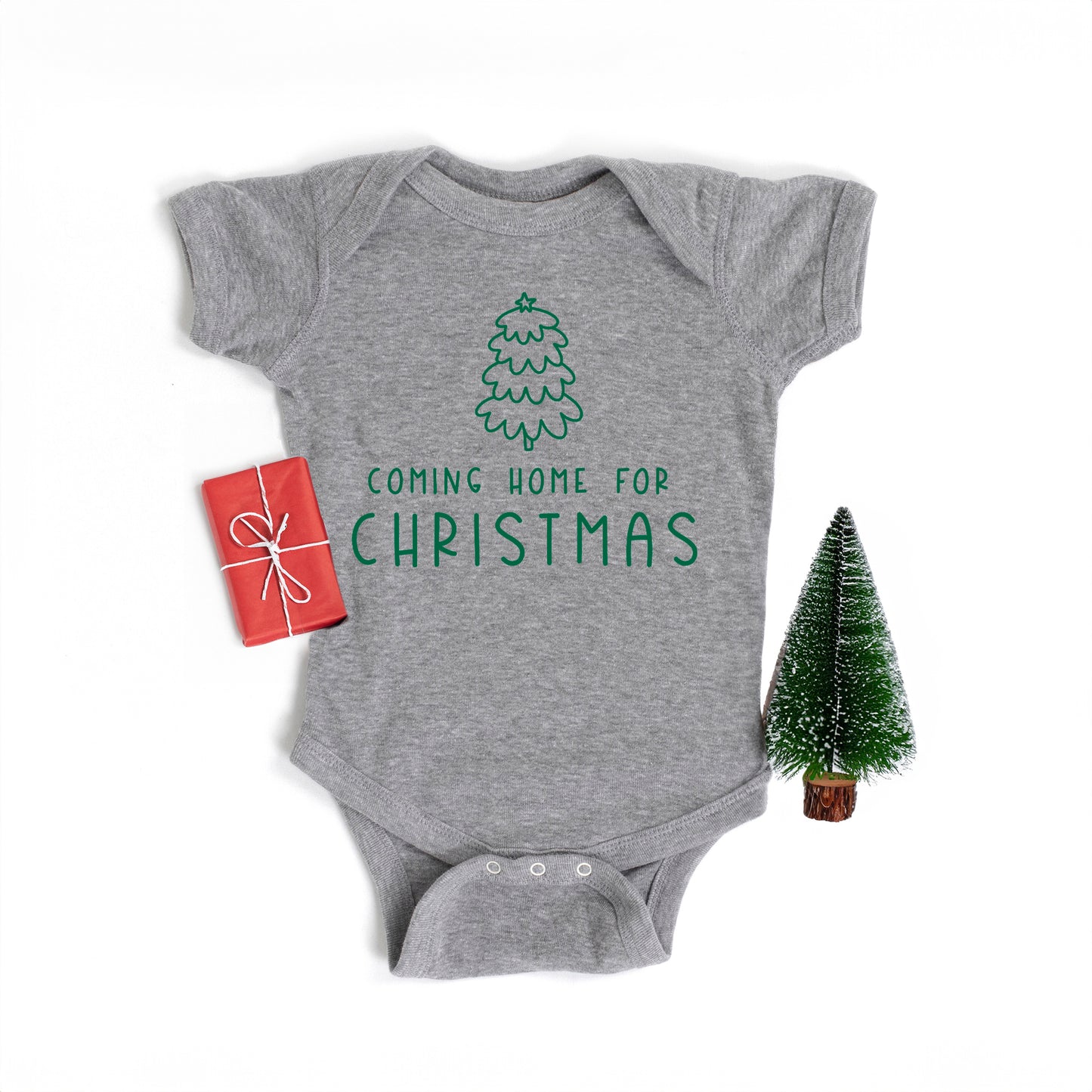 Home For Christmas | Baby Graphic Short Sleeve Onesie
