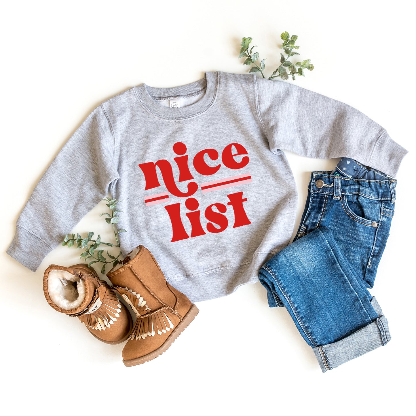 Nice List | Toddler Graphic Sweatshirt