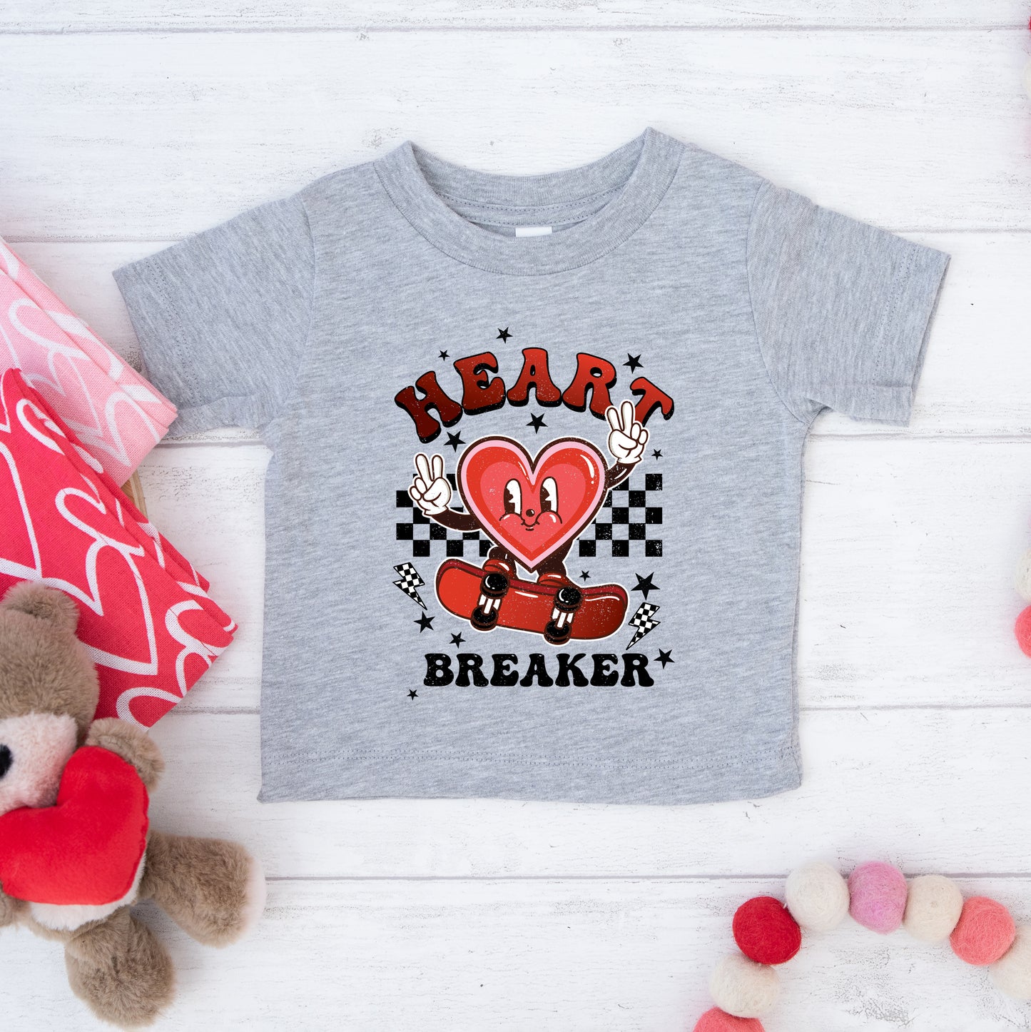 Heart Breaker Skater | Toddler Graphic Short Sleeve Tee