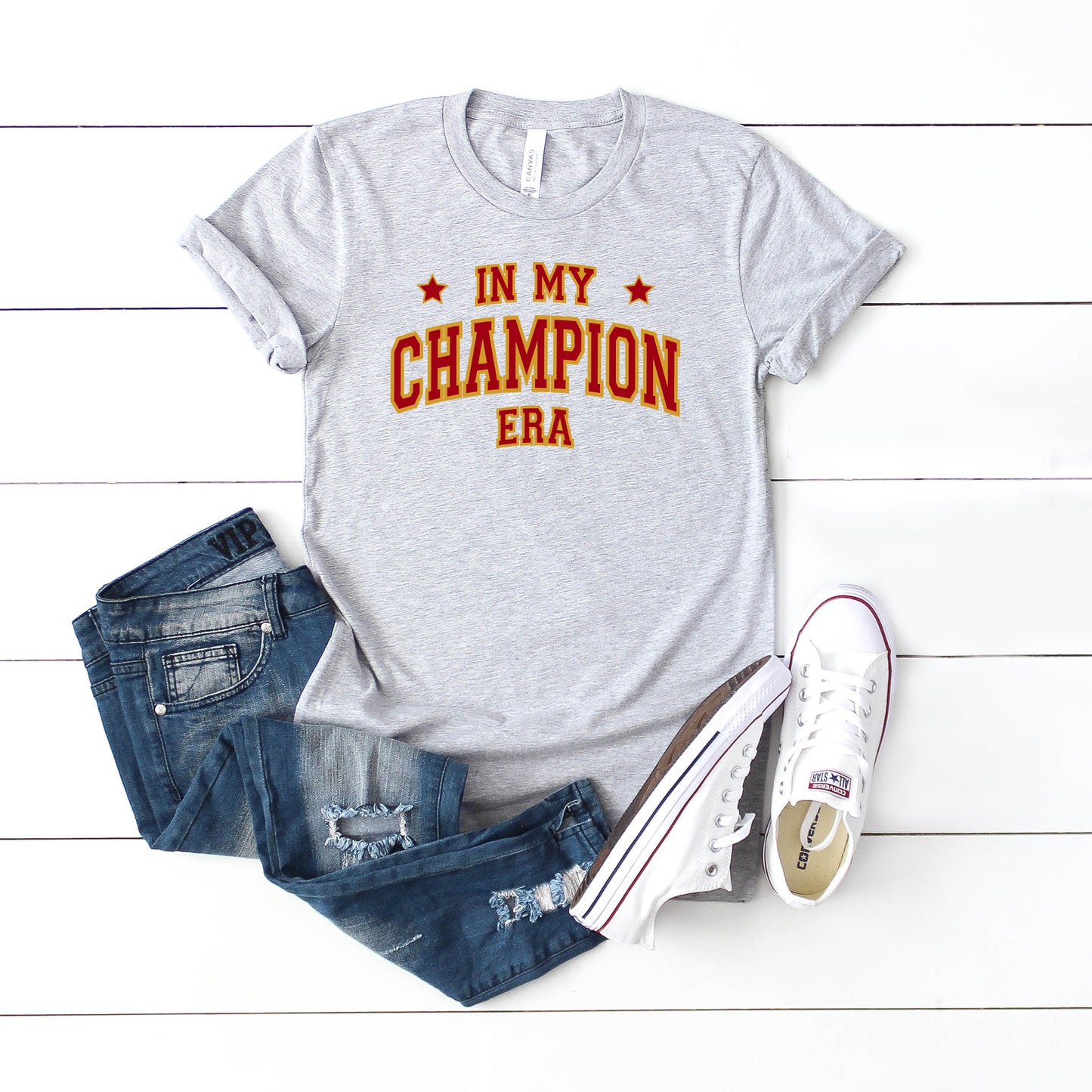 Maroon In My Champion Era | Toddler Graphic Short Sleeve Tee