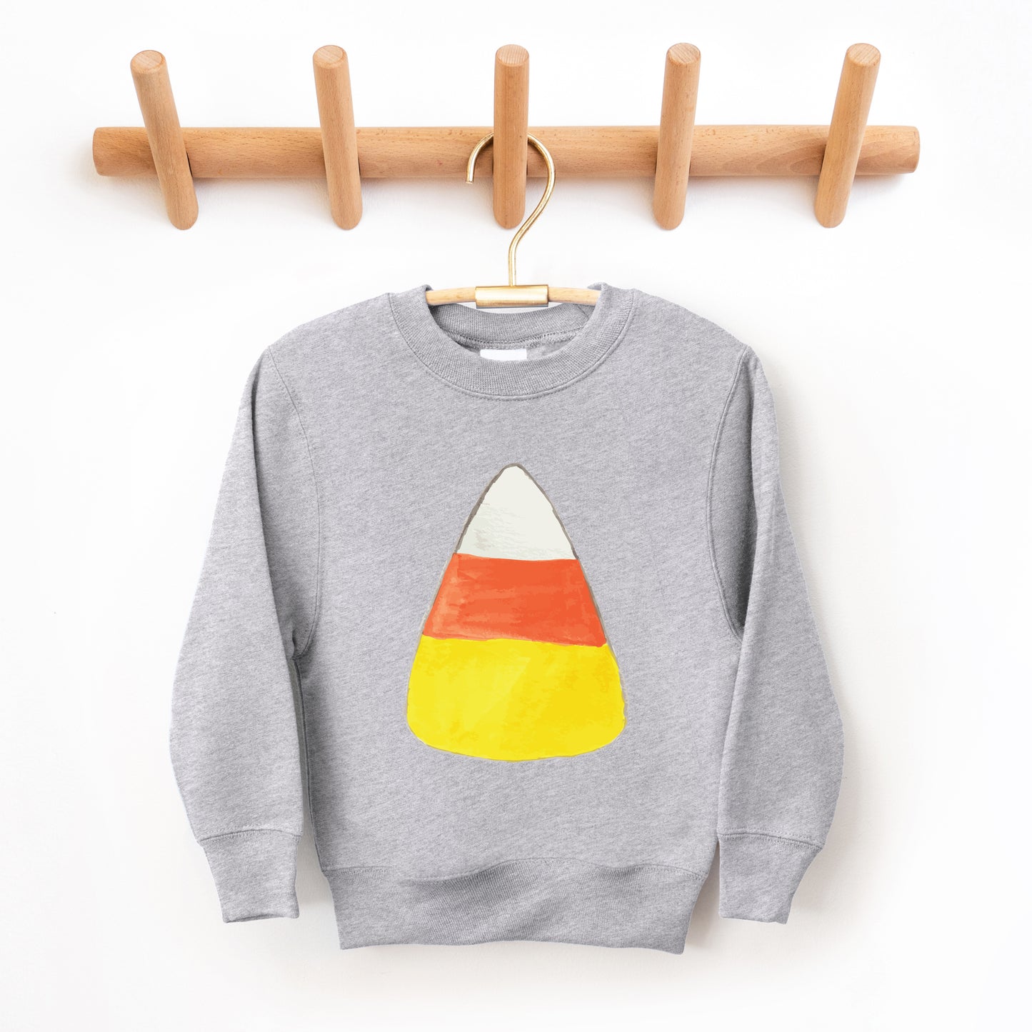 Watercolor Candy Corn | Youth Graphic Sweatshirt