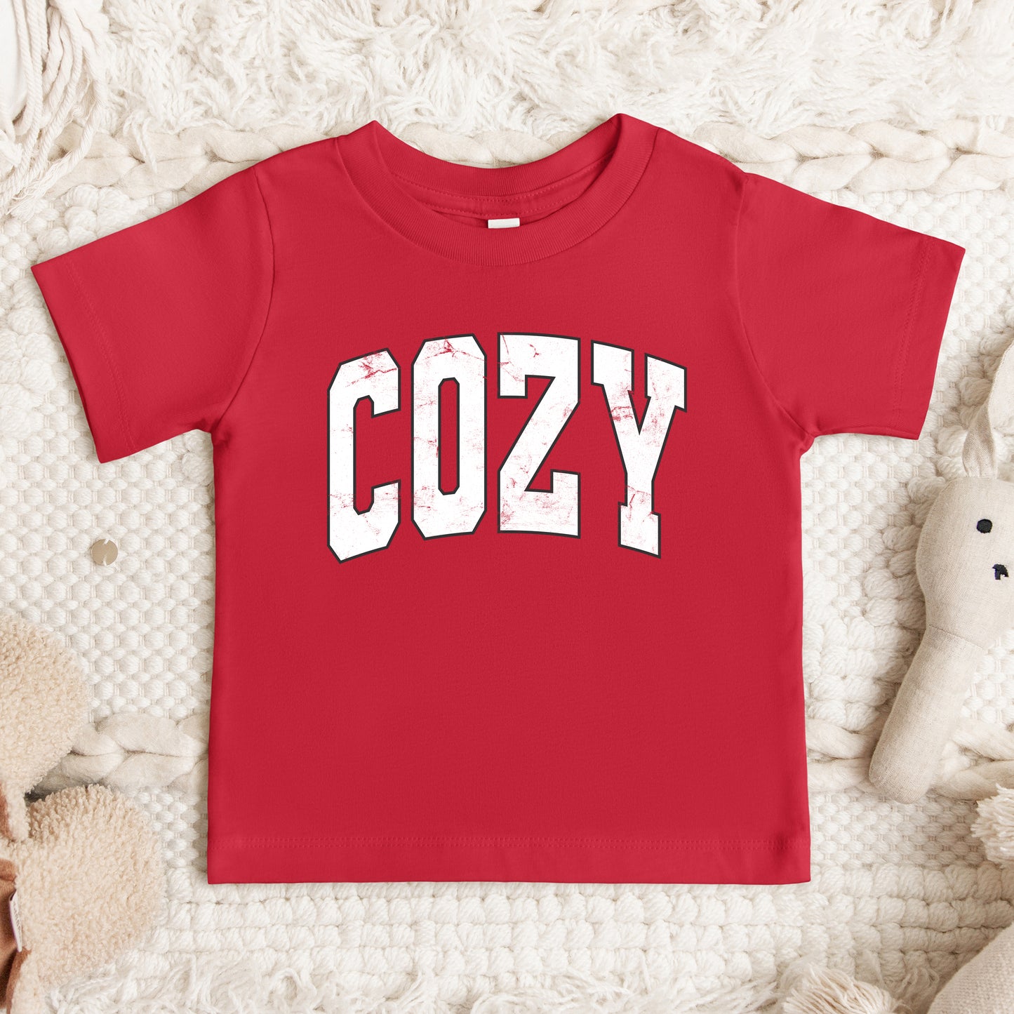 Cozy Worn Varsity | Toddler Graphic Short Sleeve Tee