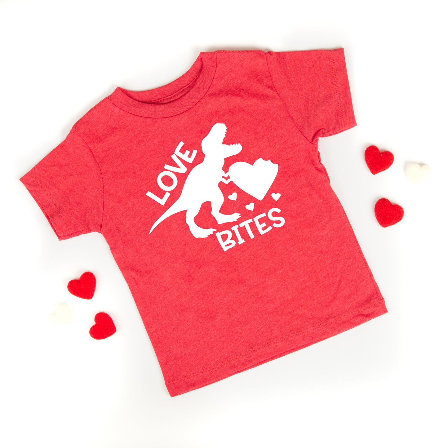 Love Bites Dinosaur | Toddler Graphic Short Sleeve Tee