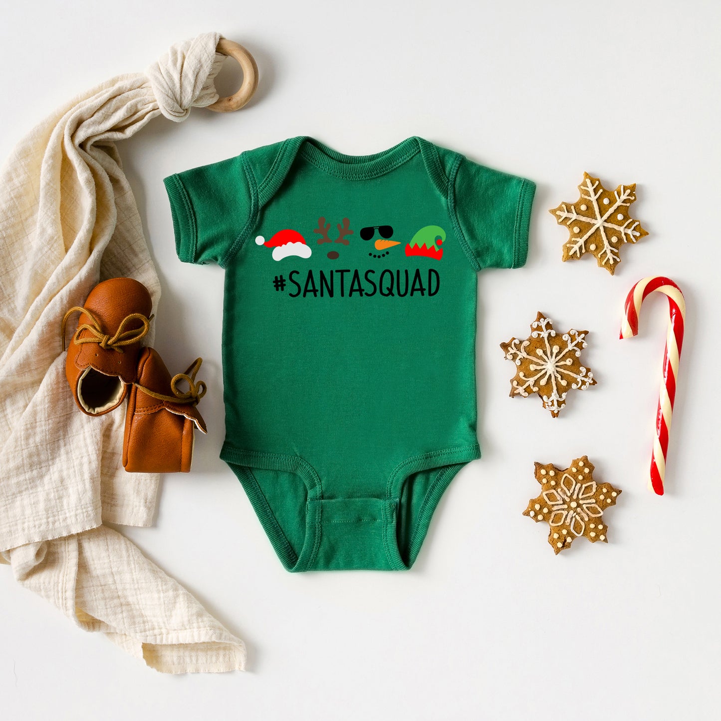 Santa Squad | Baby Graphic Short Sleeve Onesie