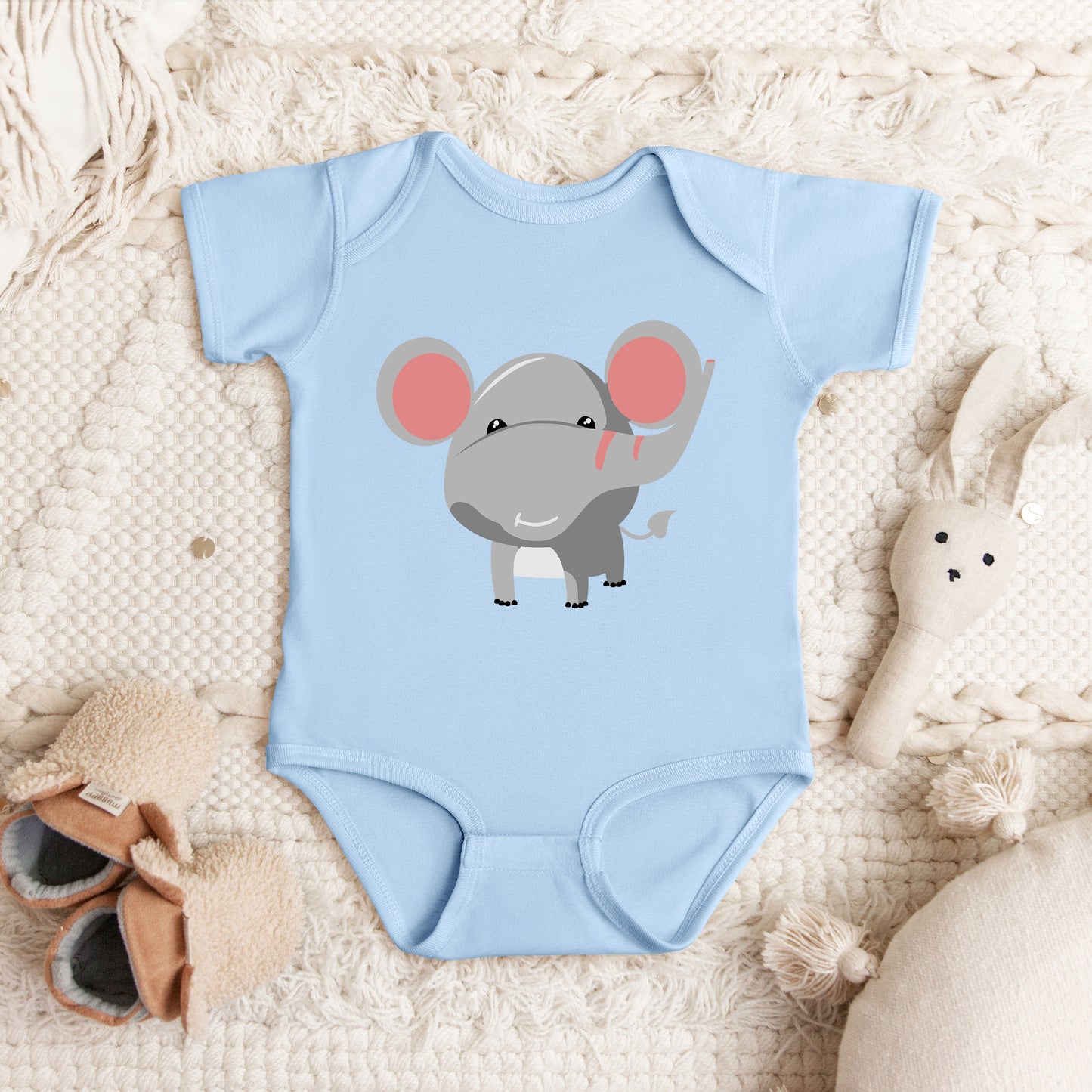 Elephant Colorful | Baby Graphic Short Sleeve Onesie