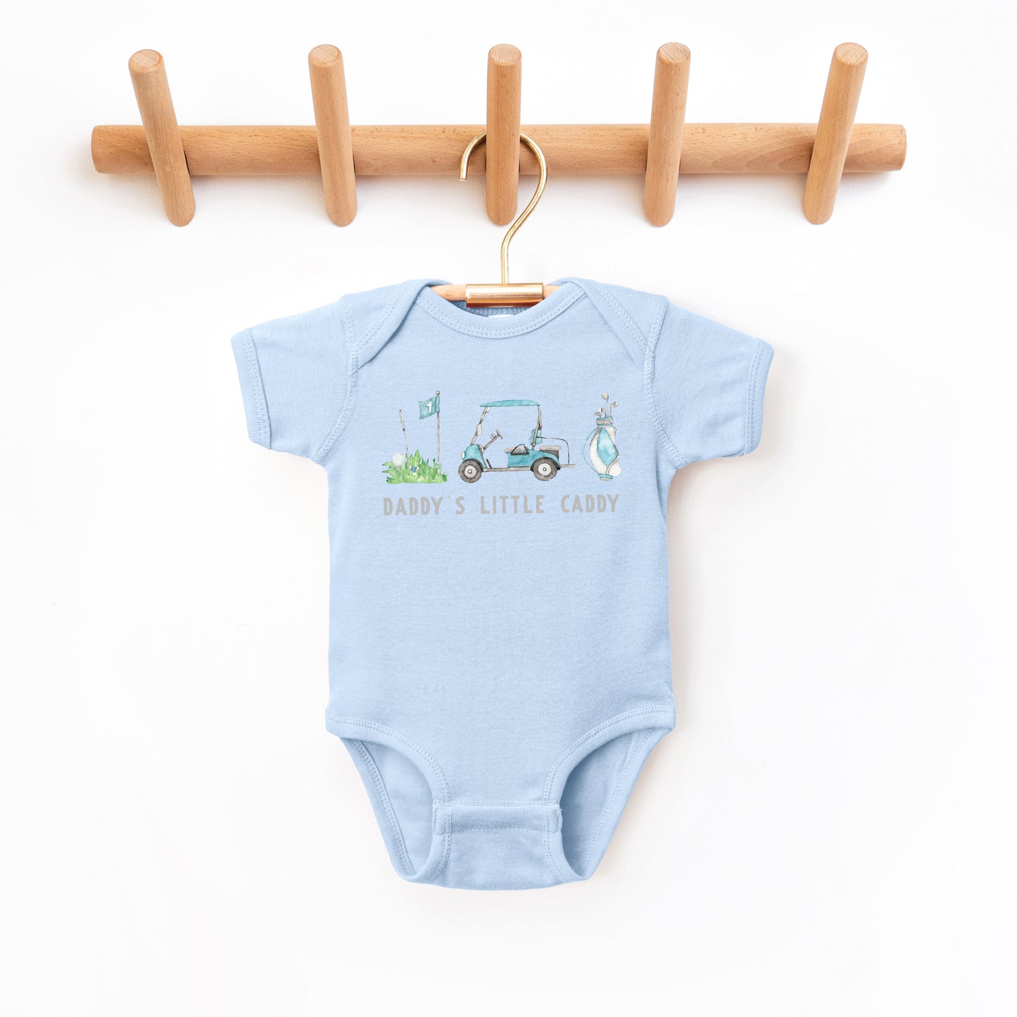 Daddy's Little Caddy | Baby Graphic Short Sleeve Onesie