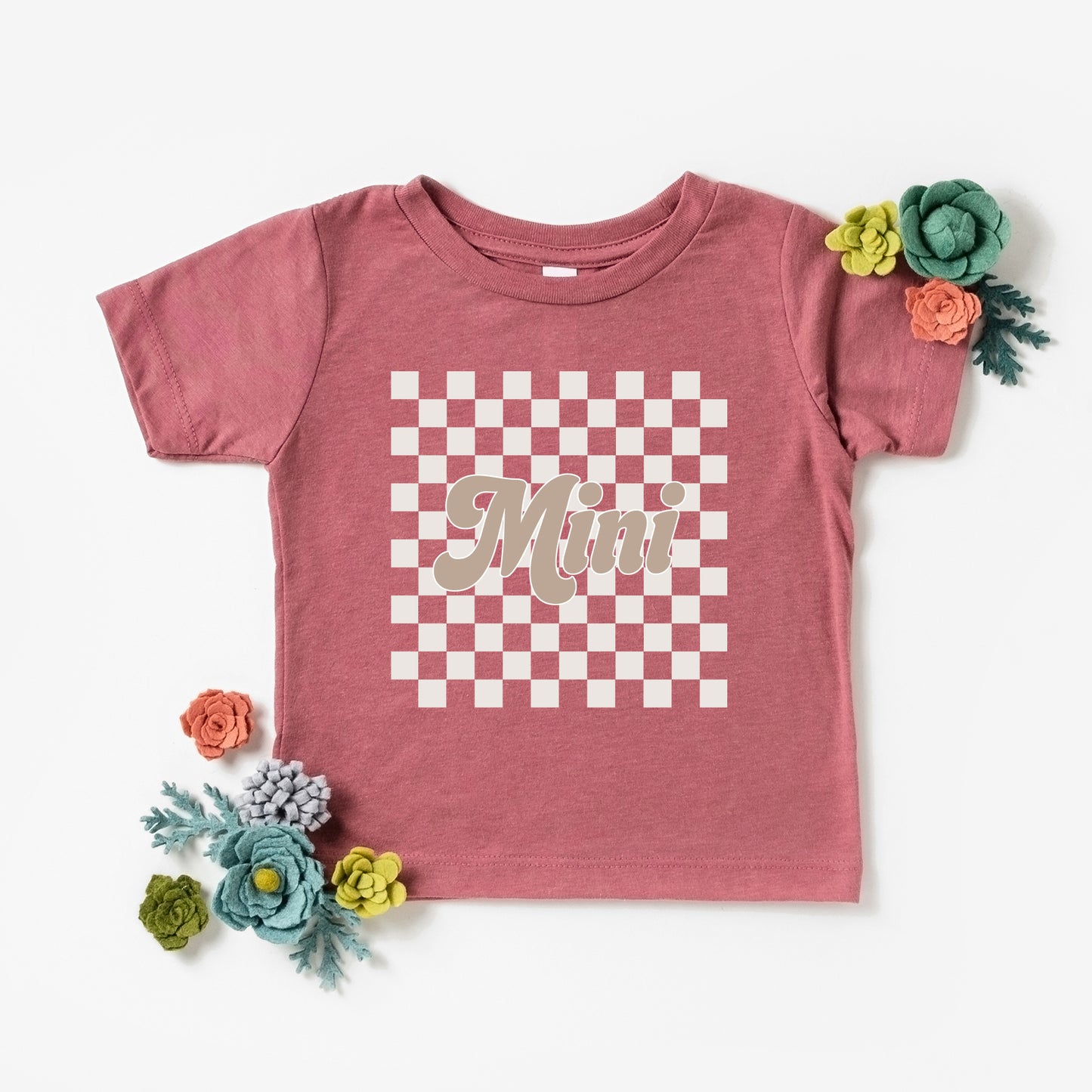 Retro Checkered Mini | Toddler Graphic Short Sleeve Tee