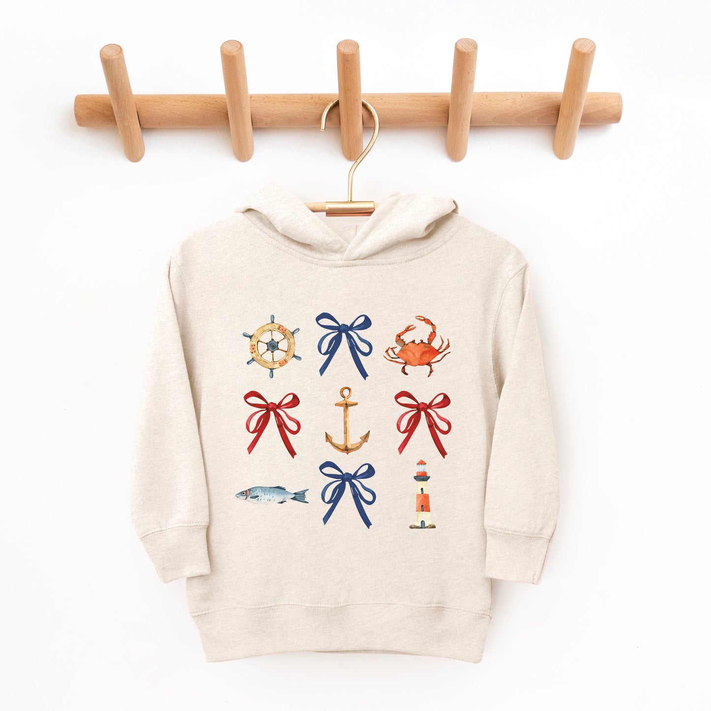 Coquette Nautical Collage | Toddler Graphic Hoodie