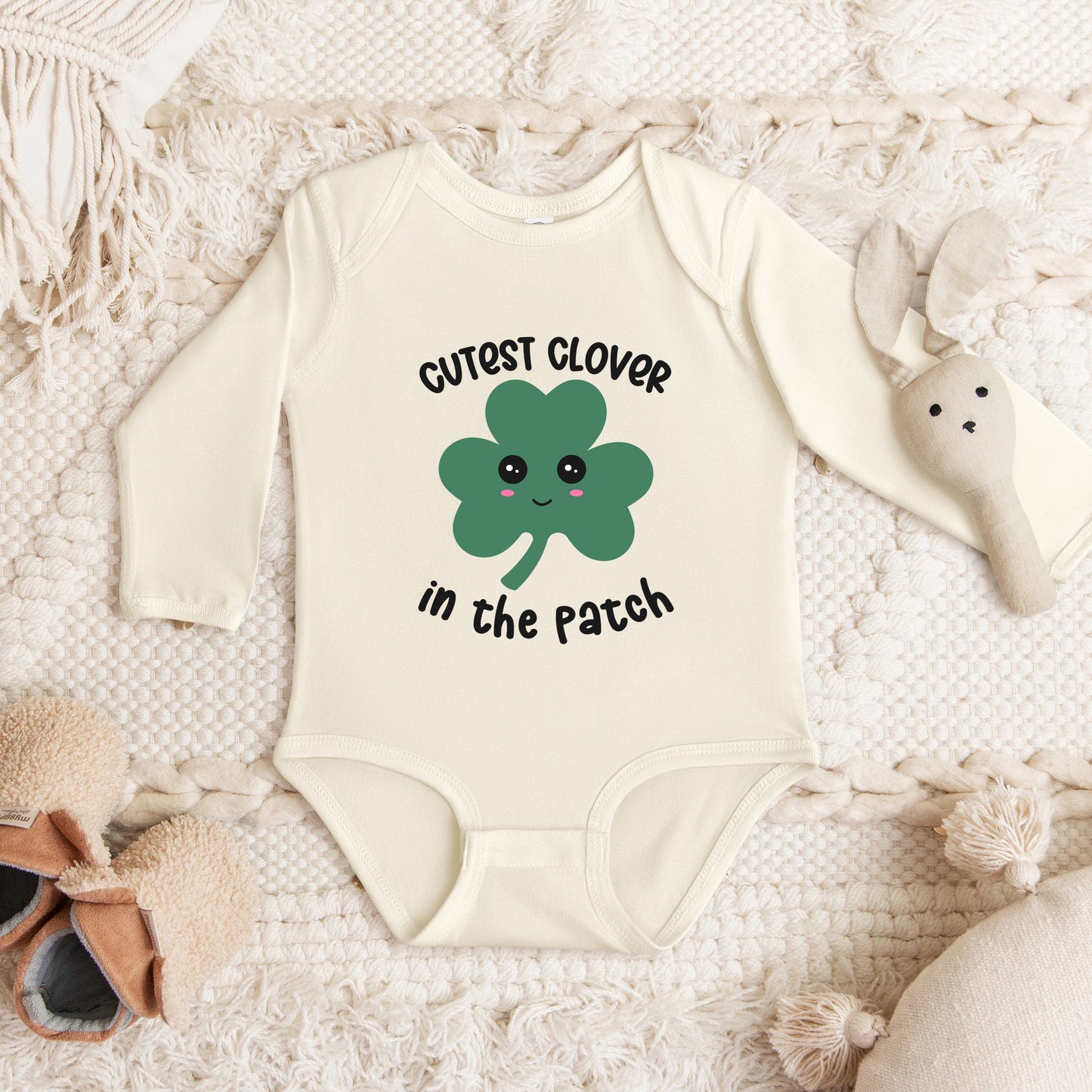 Cutest Clover | Baby Graphic Long Sleeve Onesie