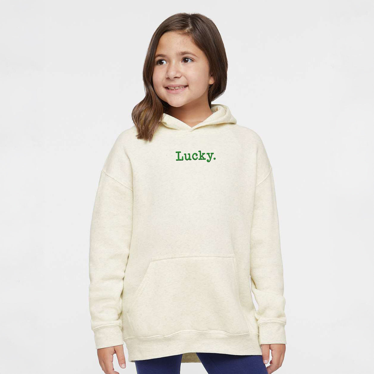 Embroidered Lucky Typewriter | Youth Graphic Hoodie