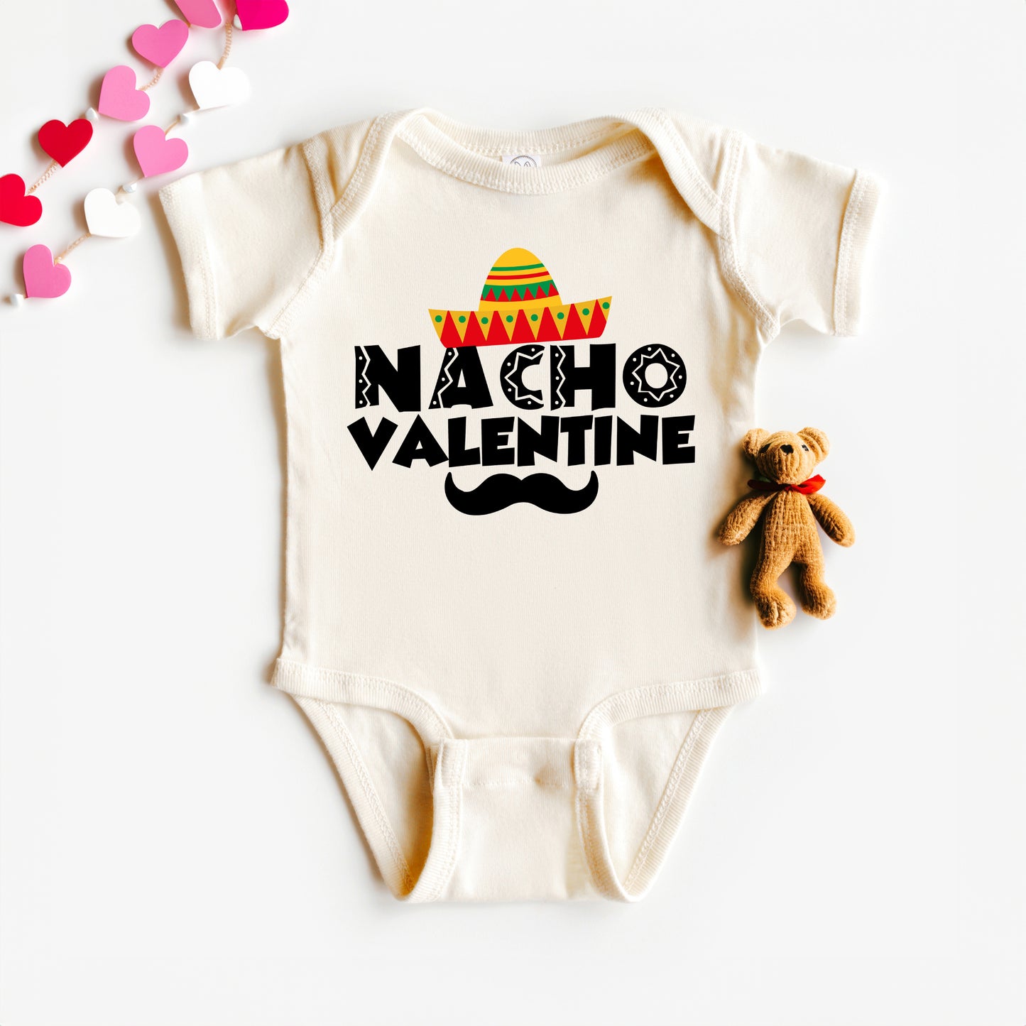 Nacho Valentine | Baby Graphic Short Sleeve Onesie