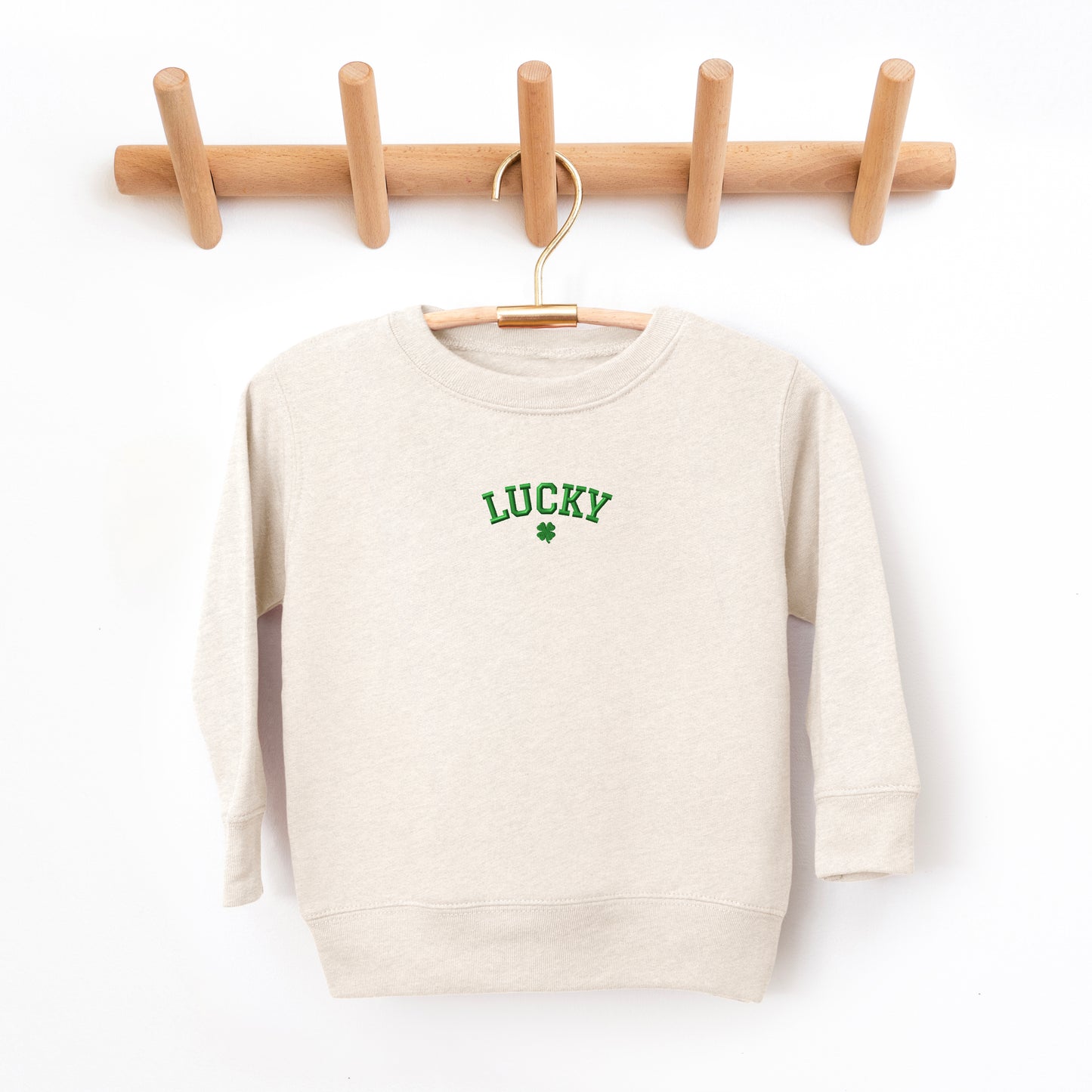 Embroidered Lucky Clover | Toddler Graphic Sweatshirt