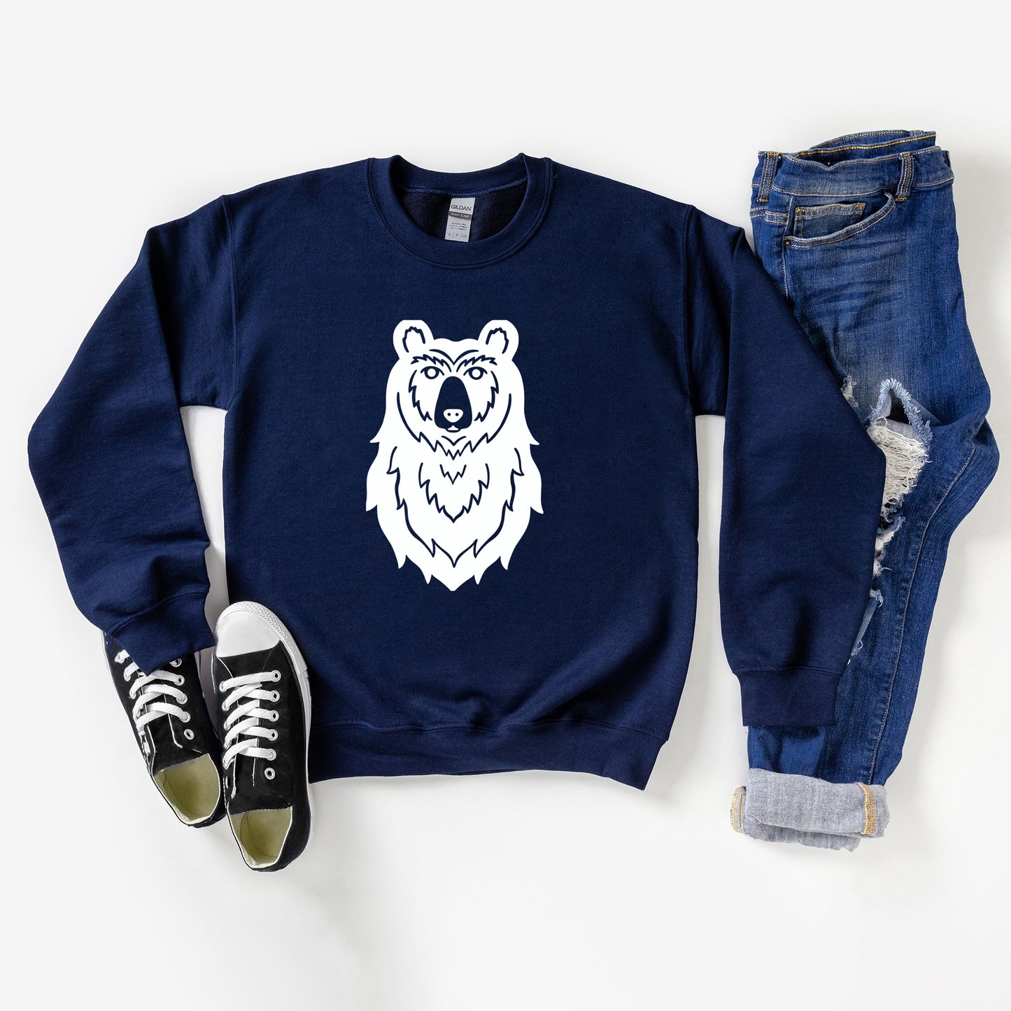 Bear Head | Youth Graphic Sweatshirt